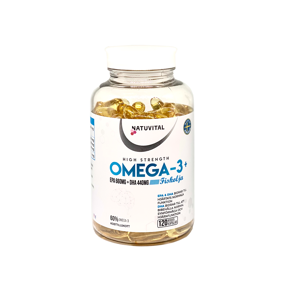 Natuvital Omega-3 kapslar 660+440 mg 120 st