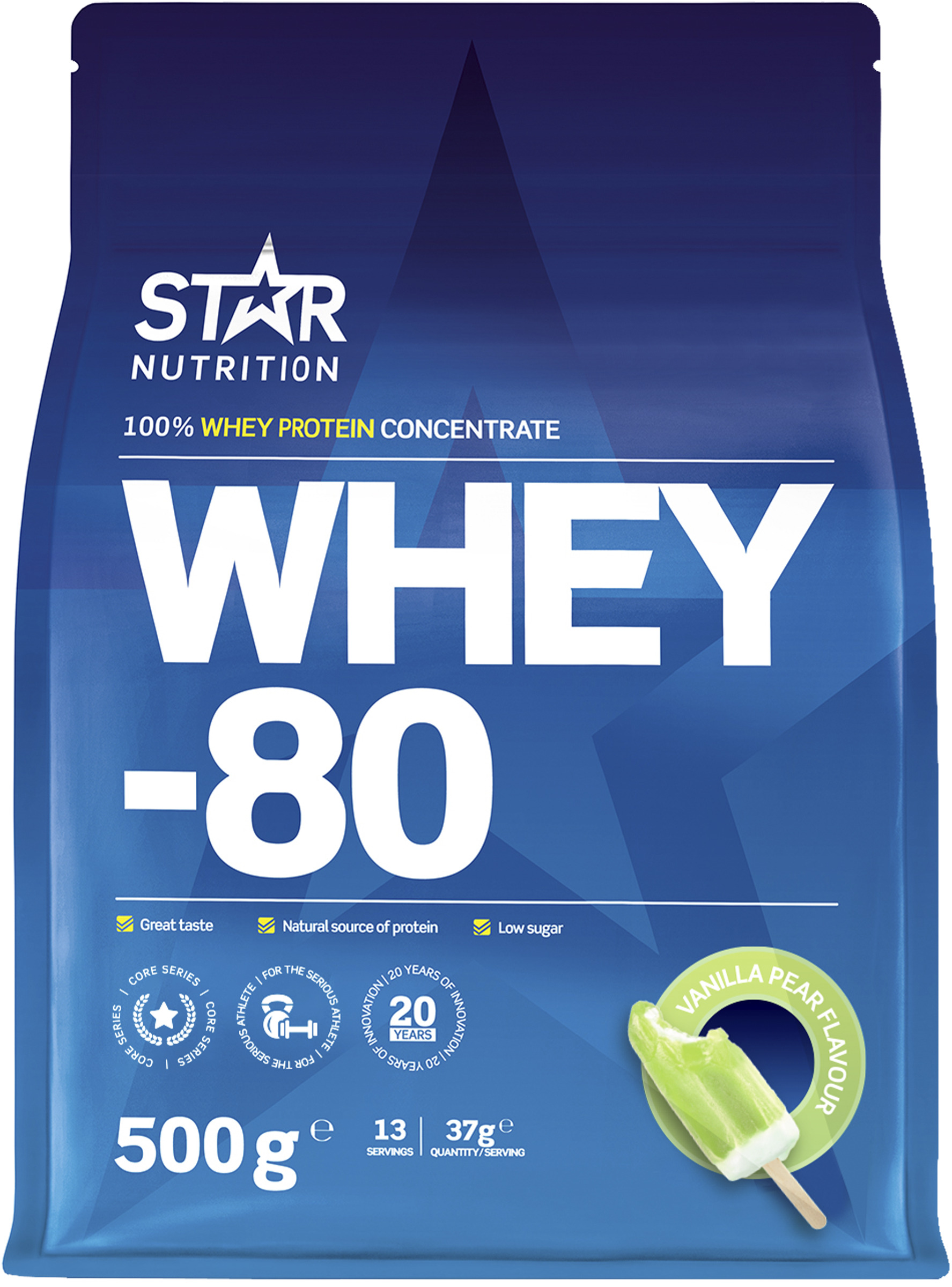 Star Nutrition Whey-80 Vanilj & Päron 500 g