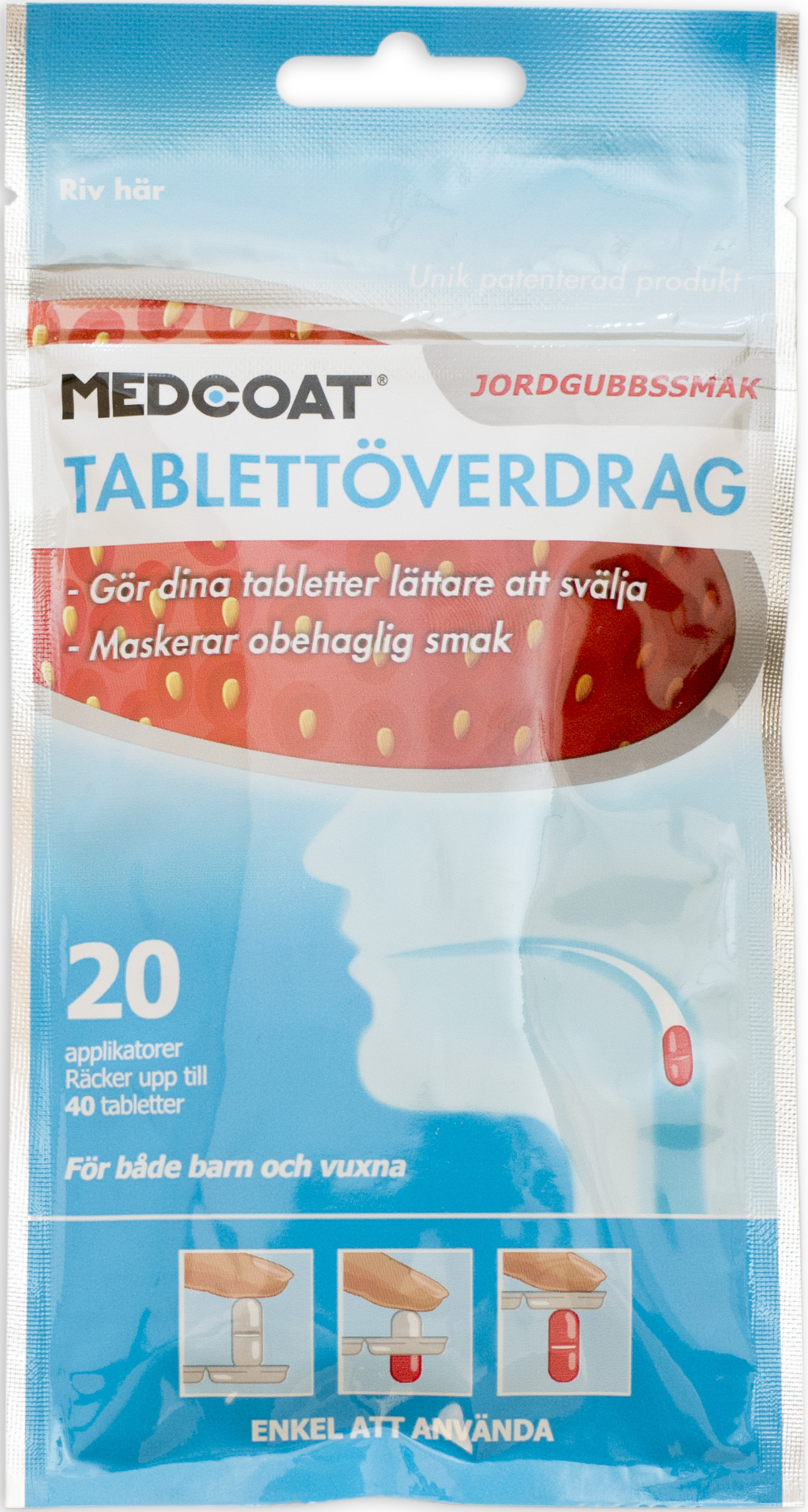 Medcoat Jordgubb 20 st