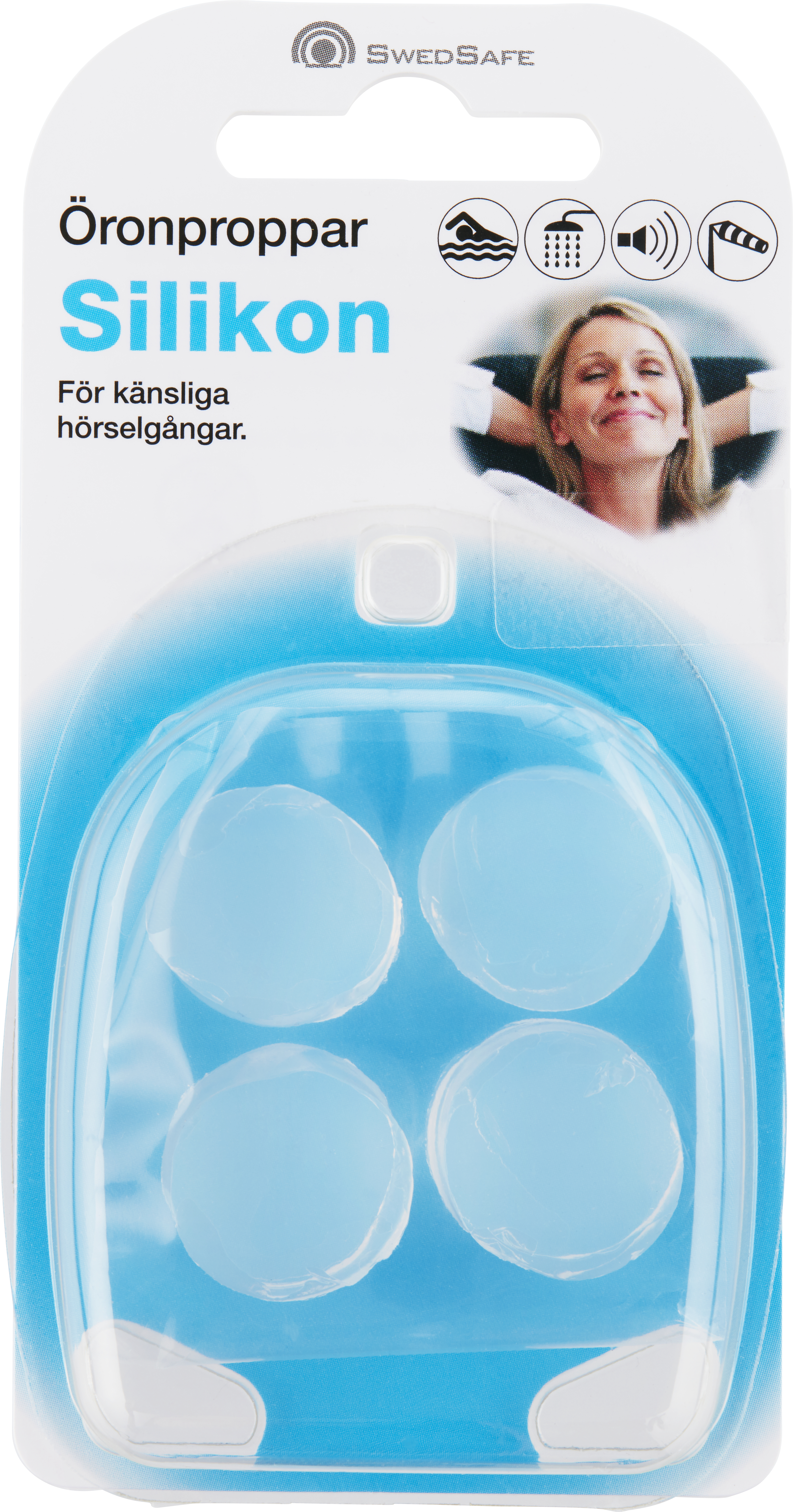 SwedSafe Silikonpropp 4 st