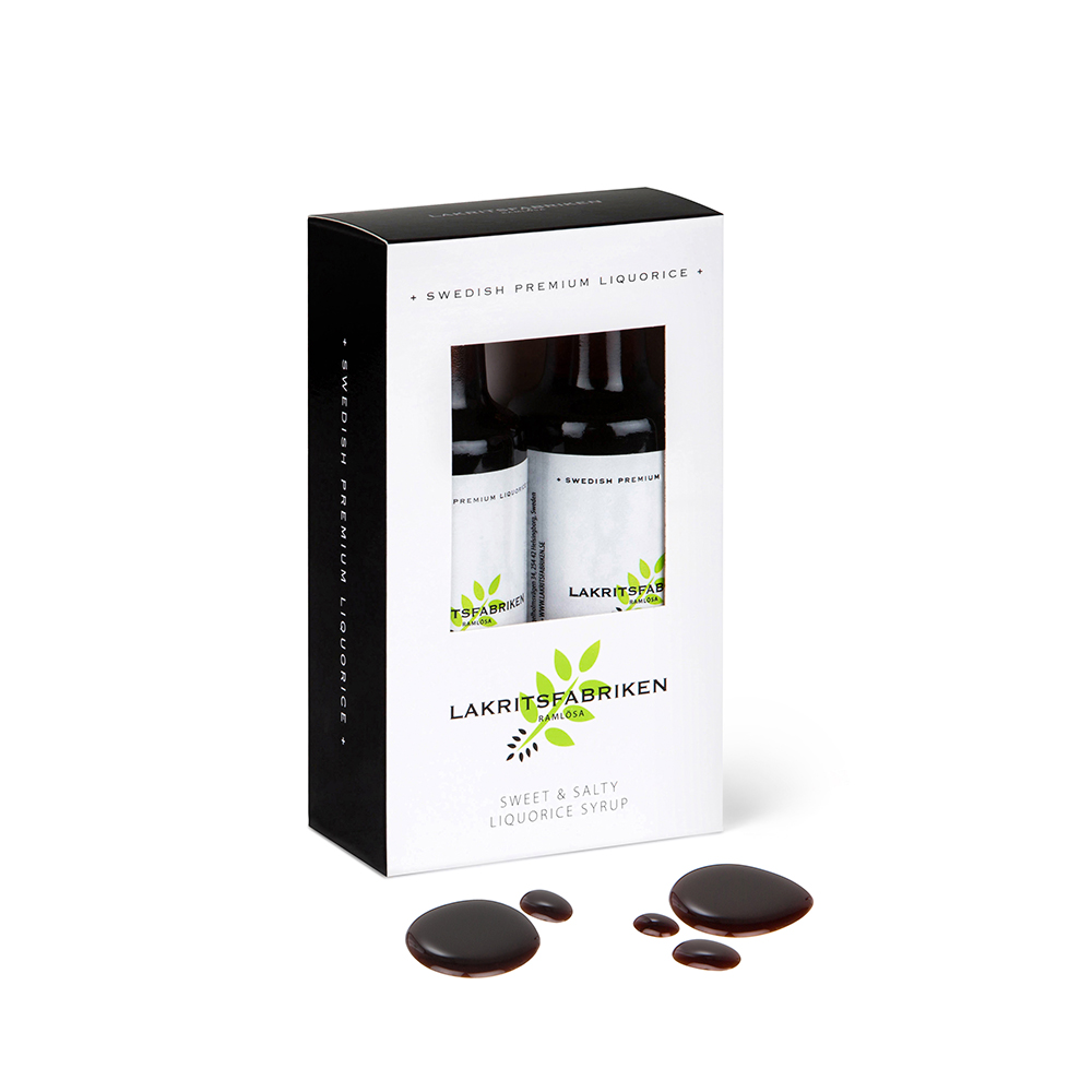 Lakritsfabriken Liquorice Syrup Sweet & Salty 2-pack