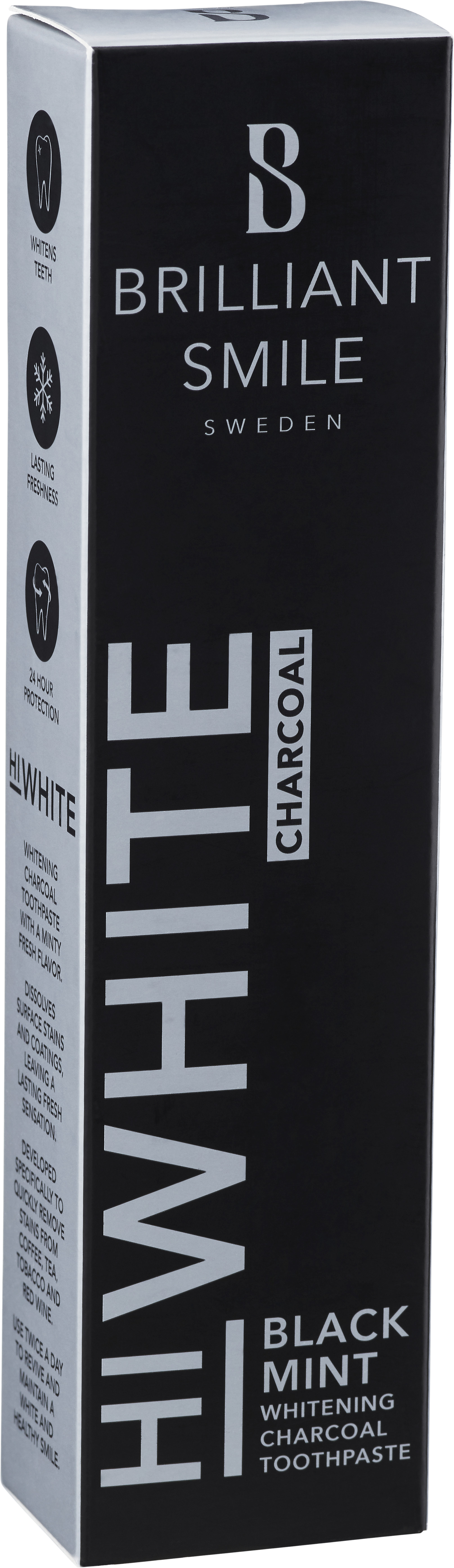 Brilliant Smile HiWhite Charcoal Black Mint 65 ml