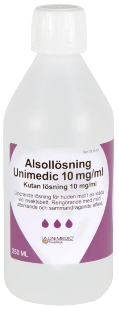 Alsollösning Unimedic 10 mg/ml 250 ml