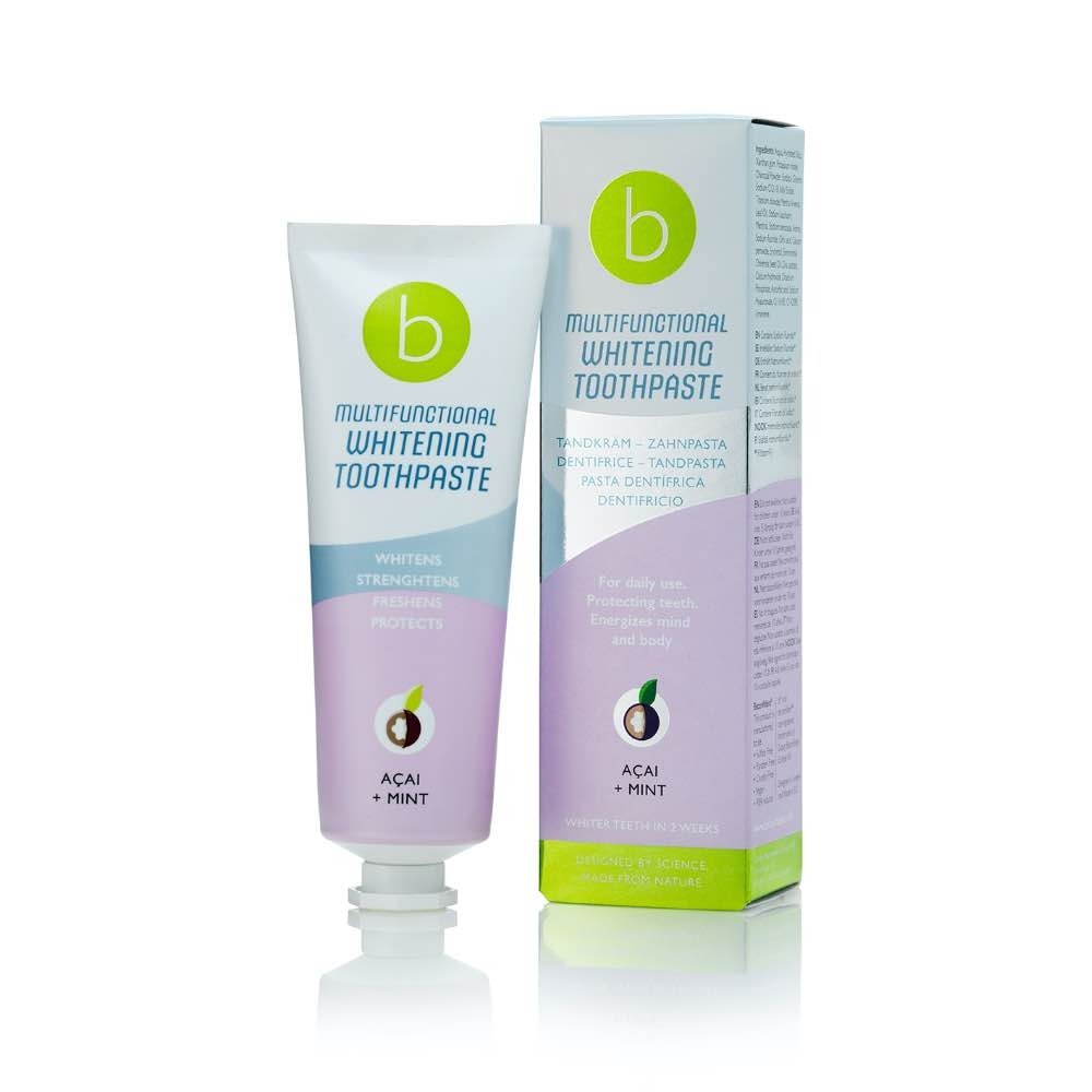 Beconfident Multifunctional Whitening Tandkräm Acai + Mint 75 ml