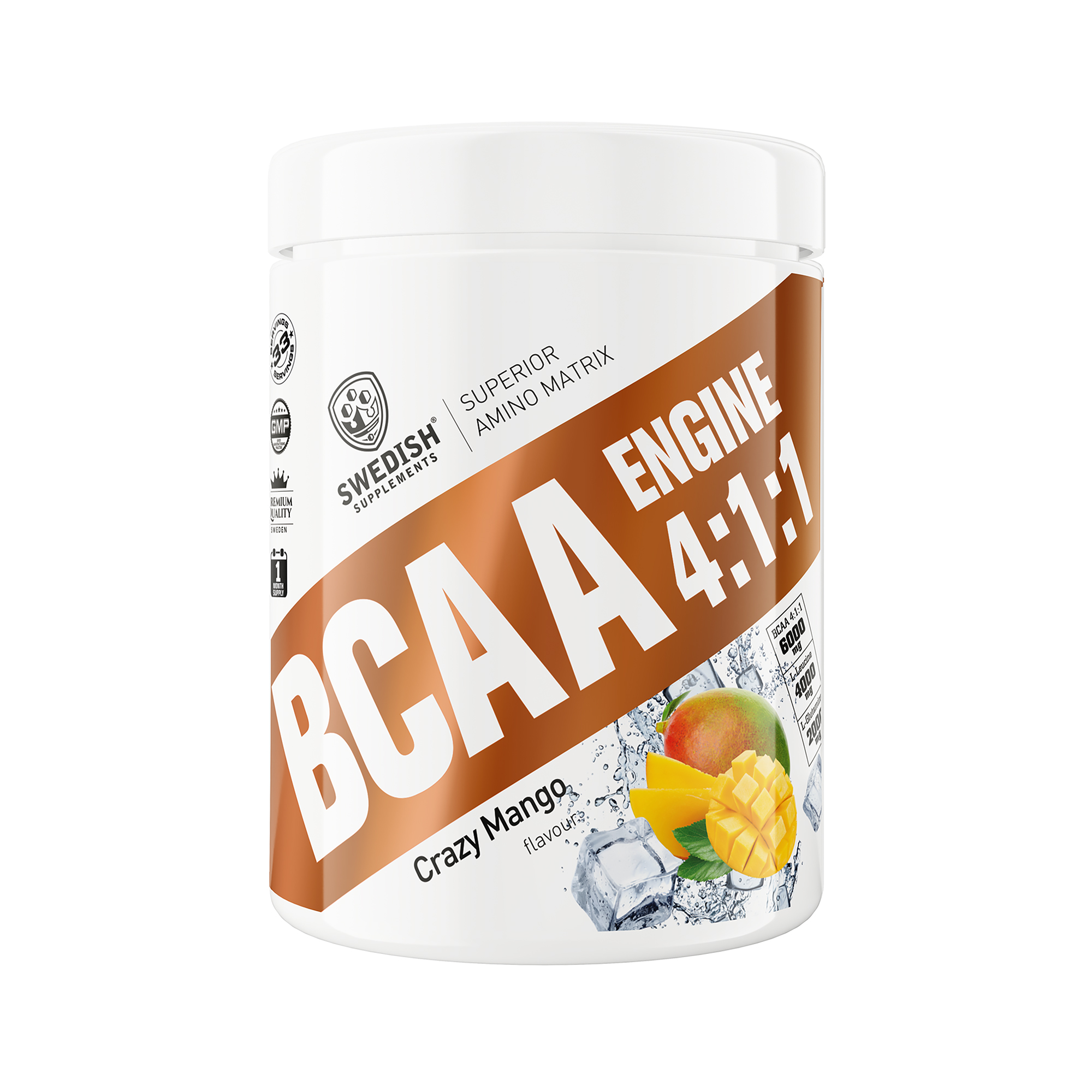 Swedish Supplements BCAA Engine 4.1.1 Crazy Mango 400 g
