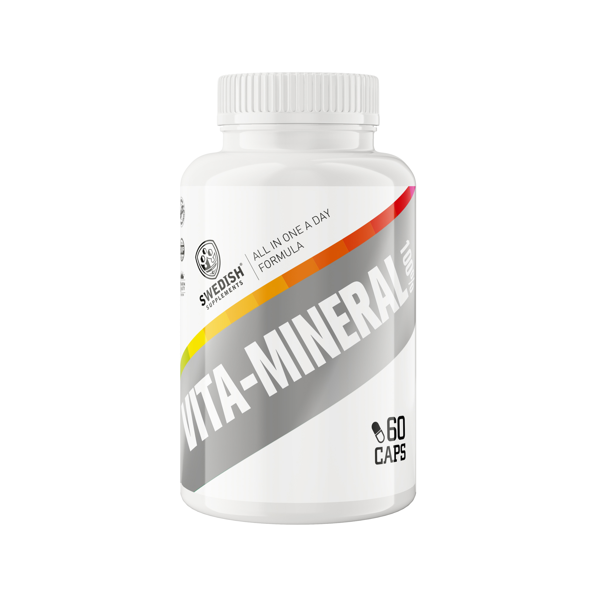 Swedish Supplements 100% Vita-Mineral 60 kapslar