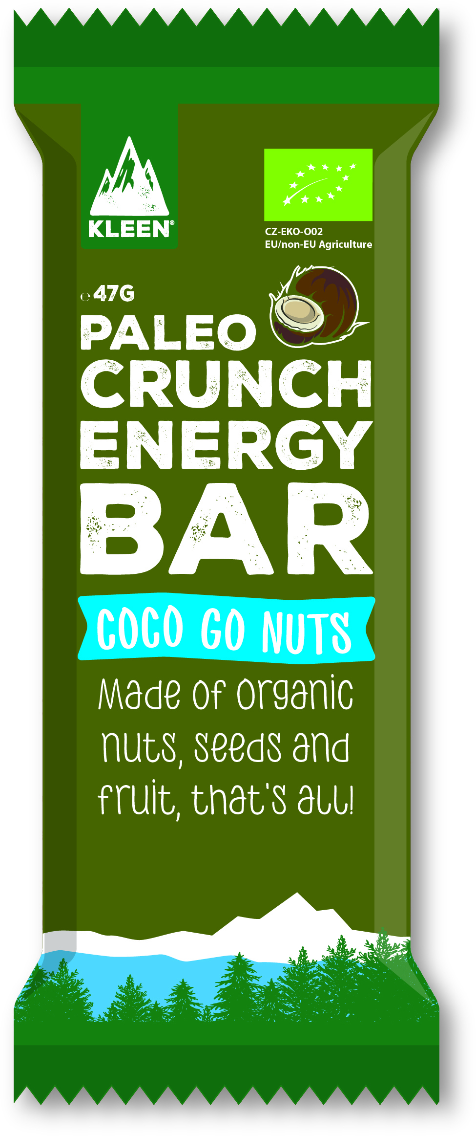 Kleen Sports Nutrition Kleen Paleo Crunch Energy Bar Coco Go Nuts 47g