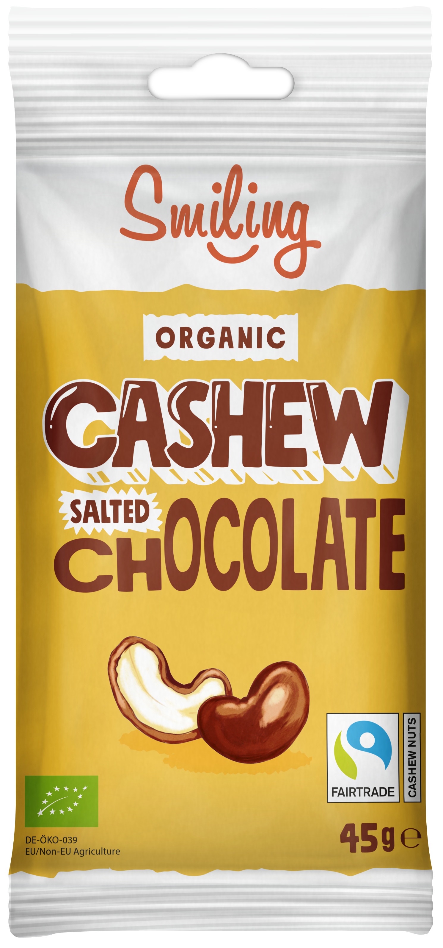 Smiling Cashew Salt Choklad 45 g