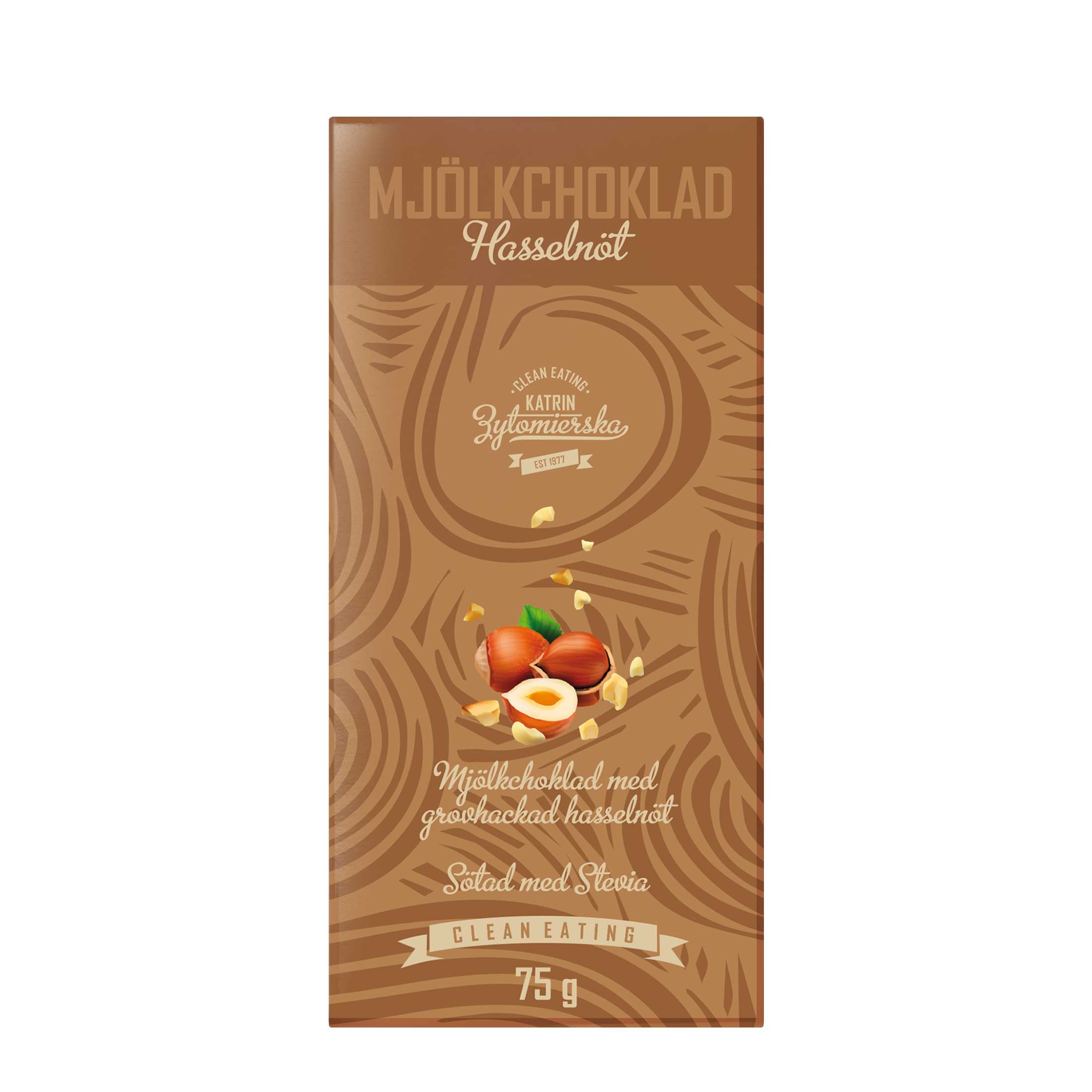 Clean Eating Mjölkchoklad Hasselnöt 75 g