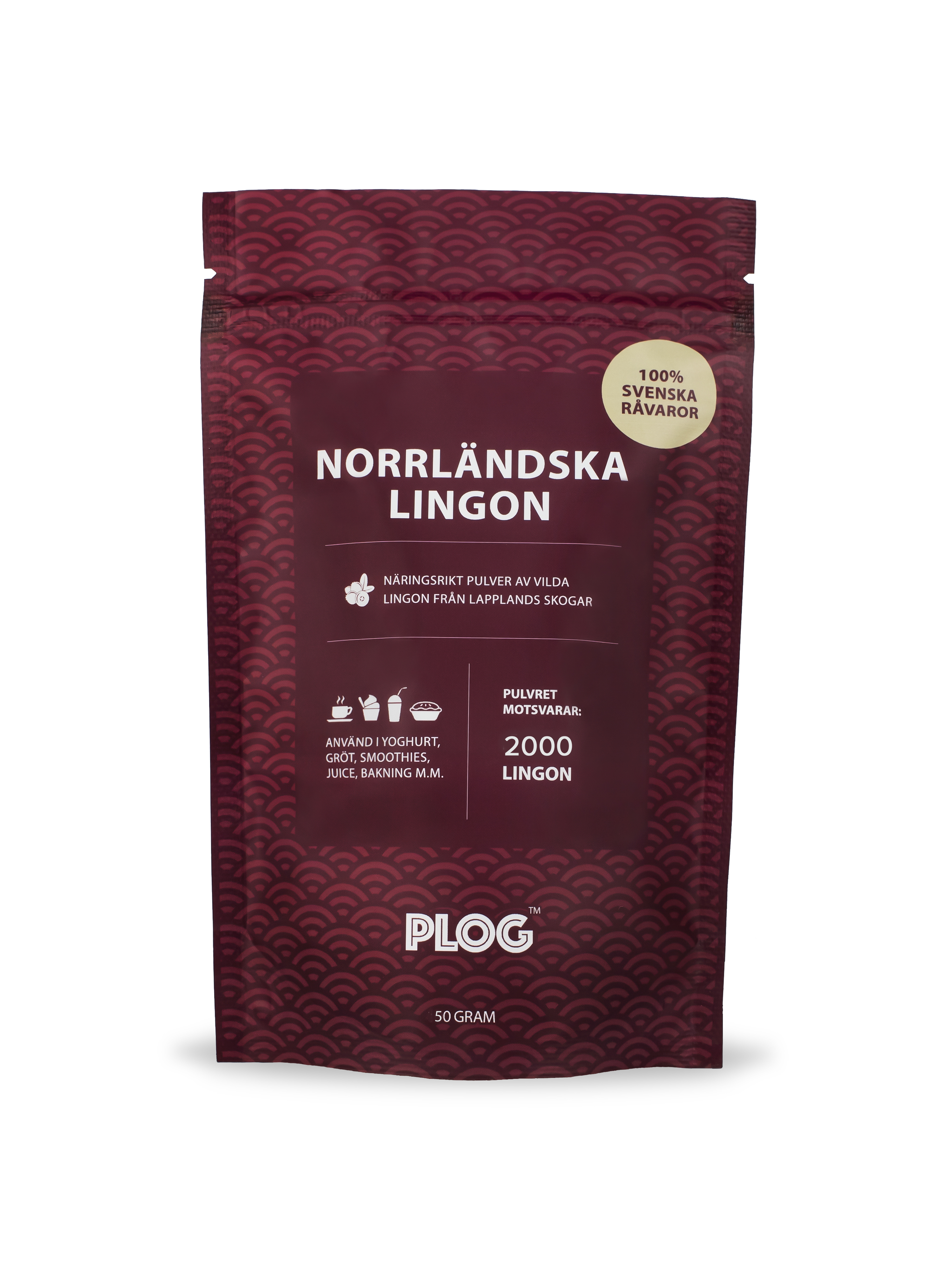 PLOG Norrländska Lingon Pulver 50 g