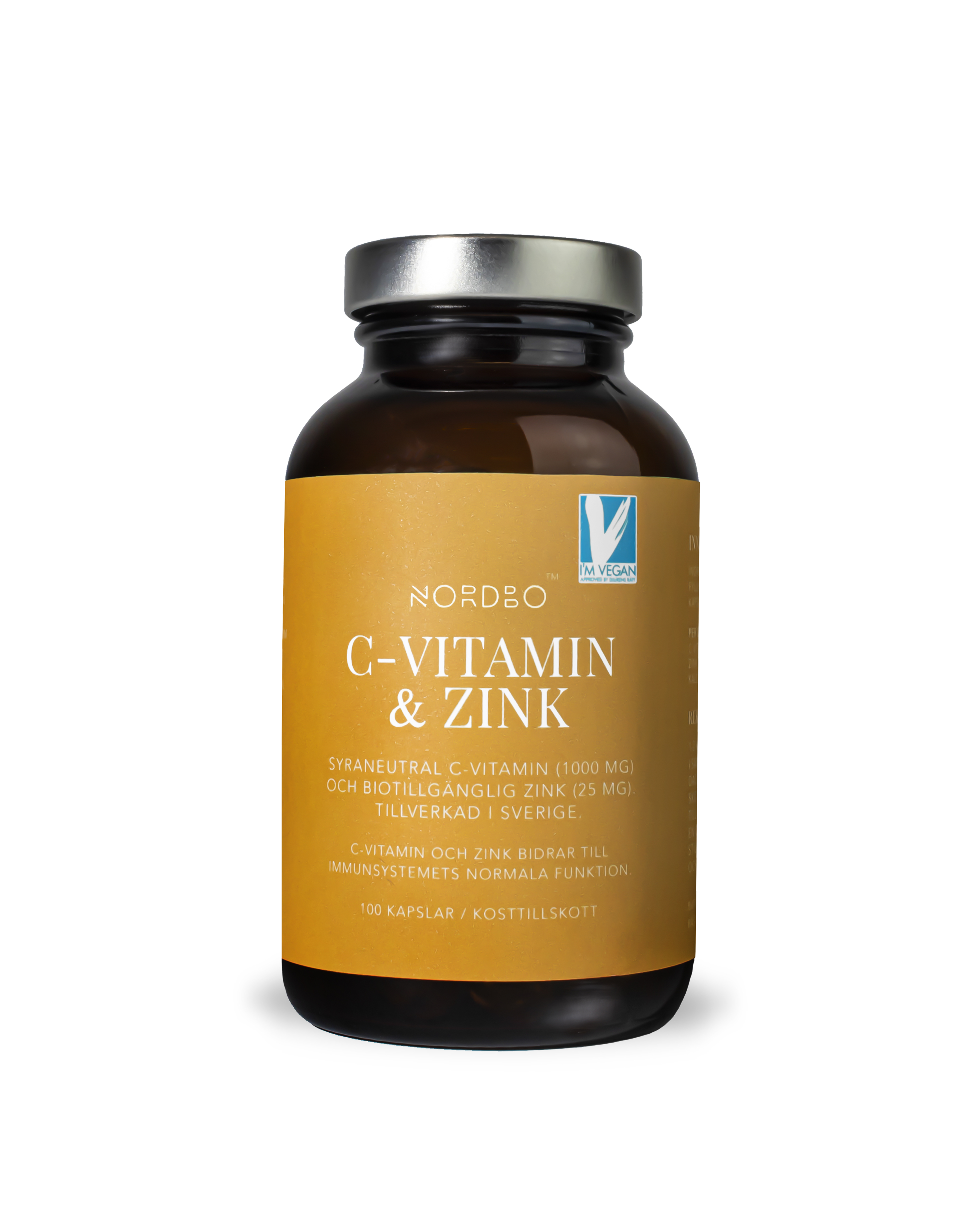 Nordbo C-vitamin & Zink 100 Kapslar