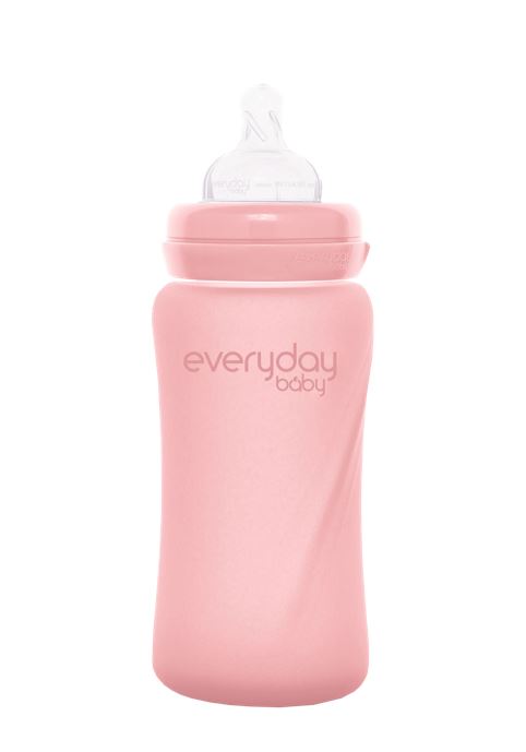 Everyday Baby Nappflaska Glas Healthy+ Rose Pink 240 ml