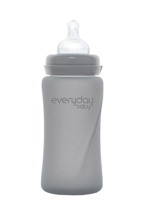 Everyday Baby Nappflaska Glas Healthy+ Quiet Grey 240 ml