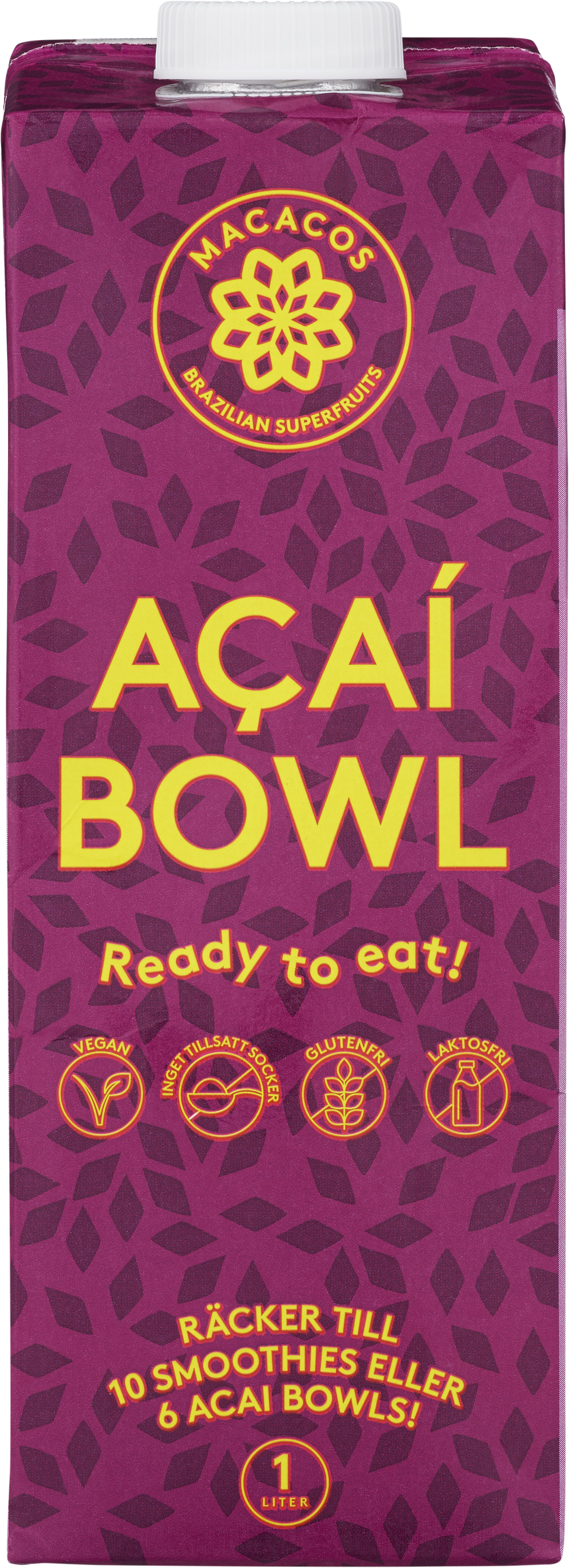 Macacos Acaí Smoothie Bowl Färdigmixad 1 l