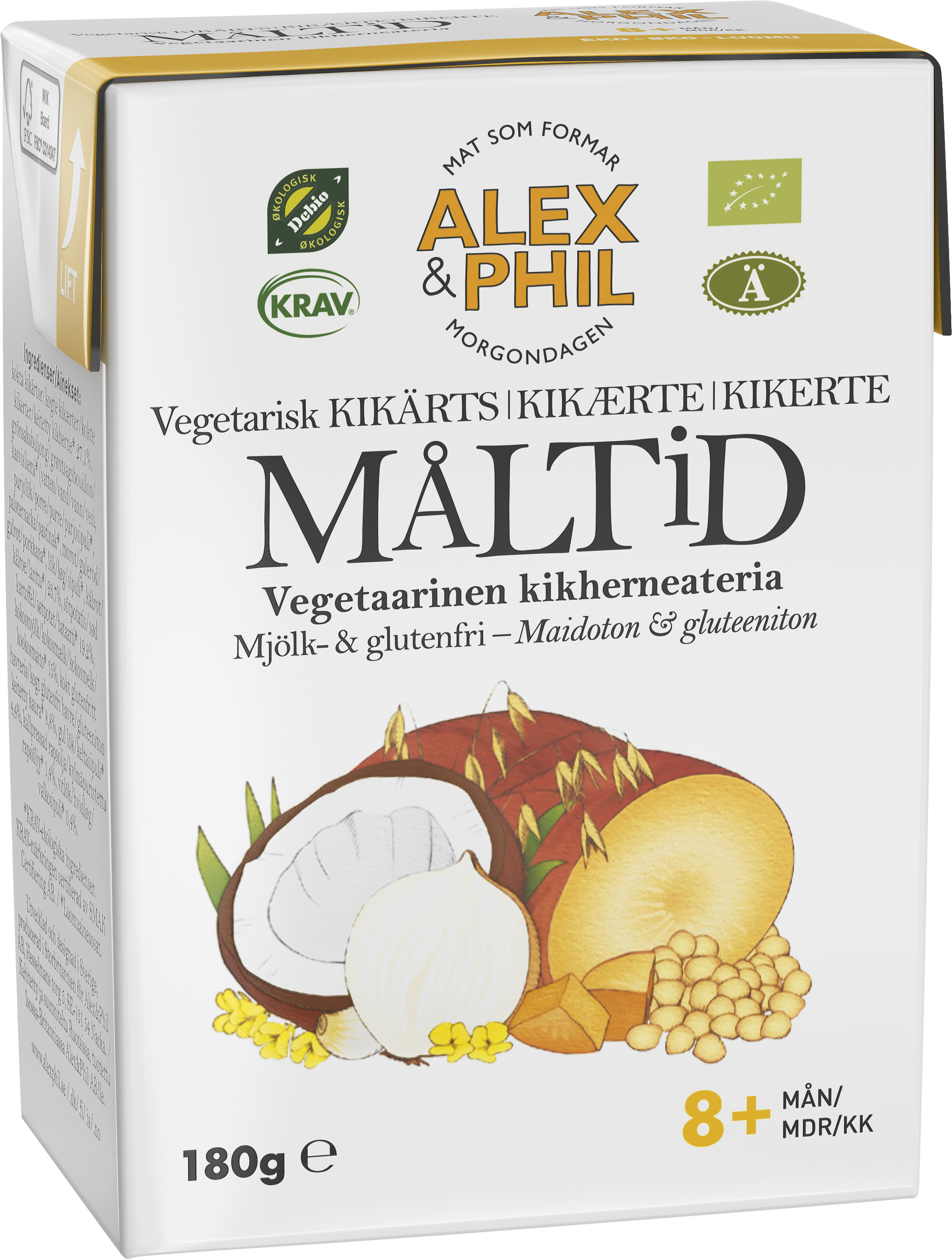 Alex & Phil Vegetarisk Kikärtsmåltid 180 g