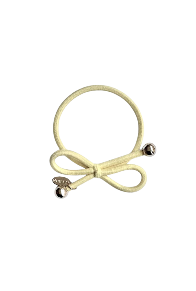 IA BON Hair Tie Gold Bead Pale Yellow 1 st