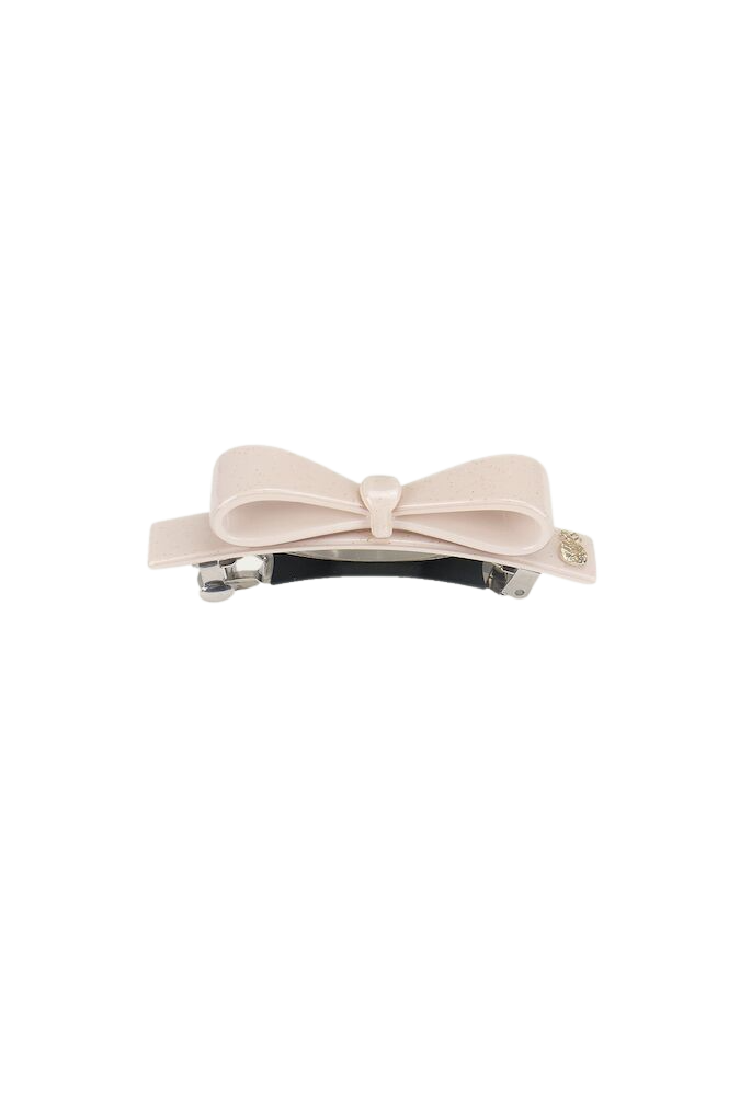 IA BON Bow Clip Sparkling Nude Pink 1 st
