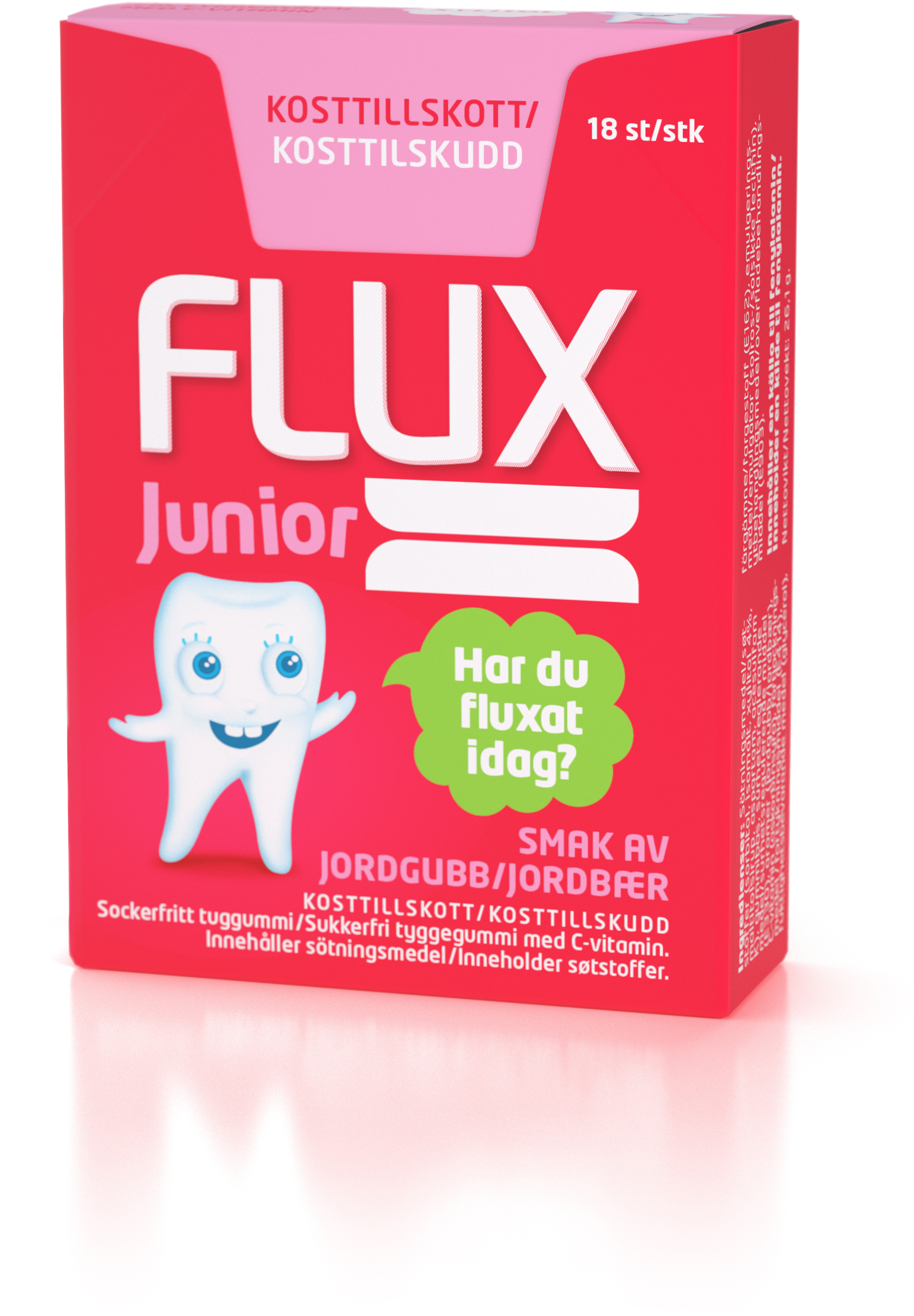 FLUX JuniorTuggummi Jordgubb 1 st