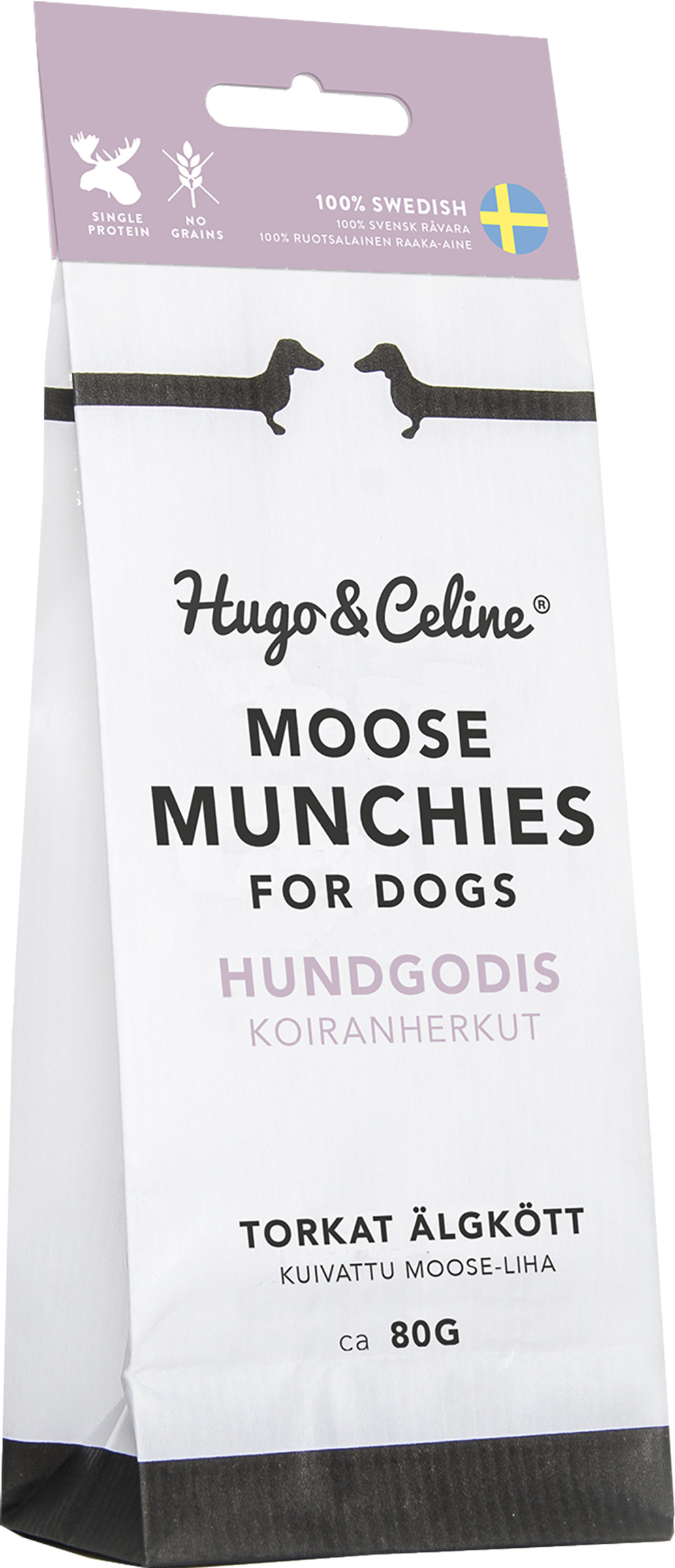 Hugo & Celine Hundsnacks Moose Munchies 80 g