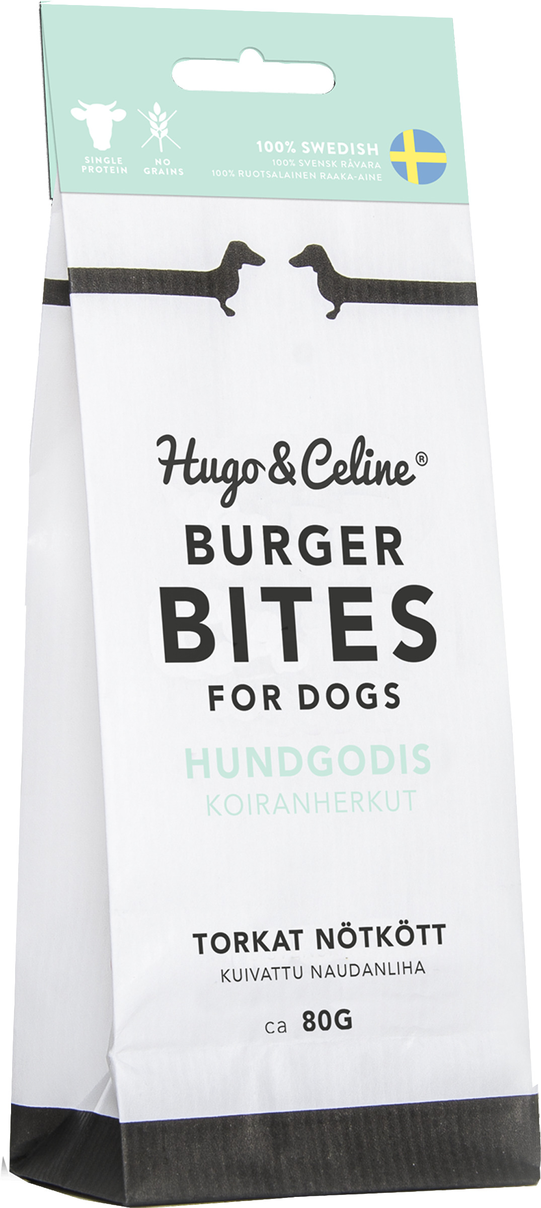 Hugo & Celine Hundsnacks Burger Bites 80 g
