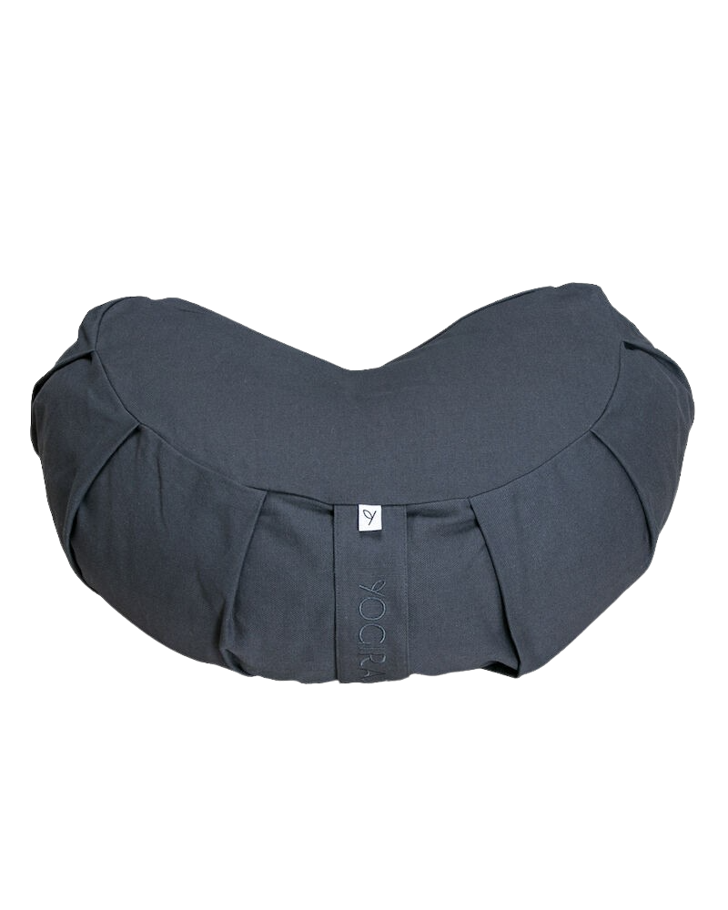 Yogiraj Meditation Cushion Crescent Graphite Grey