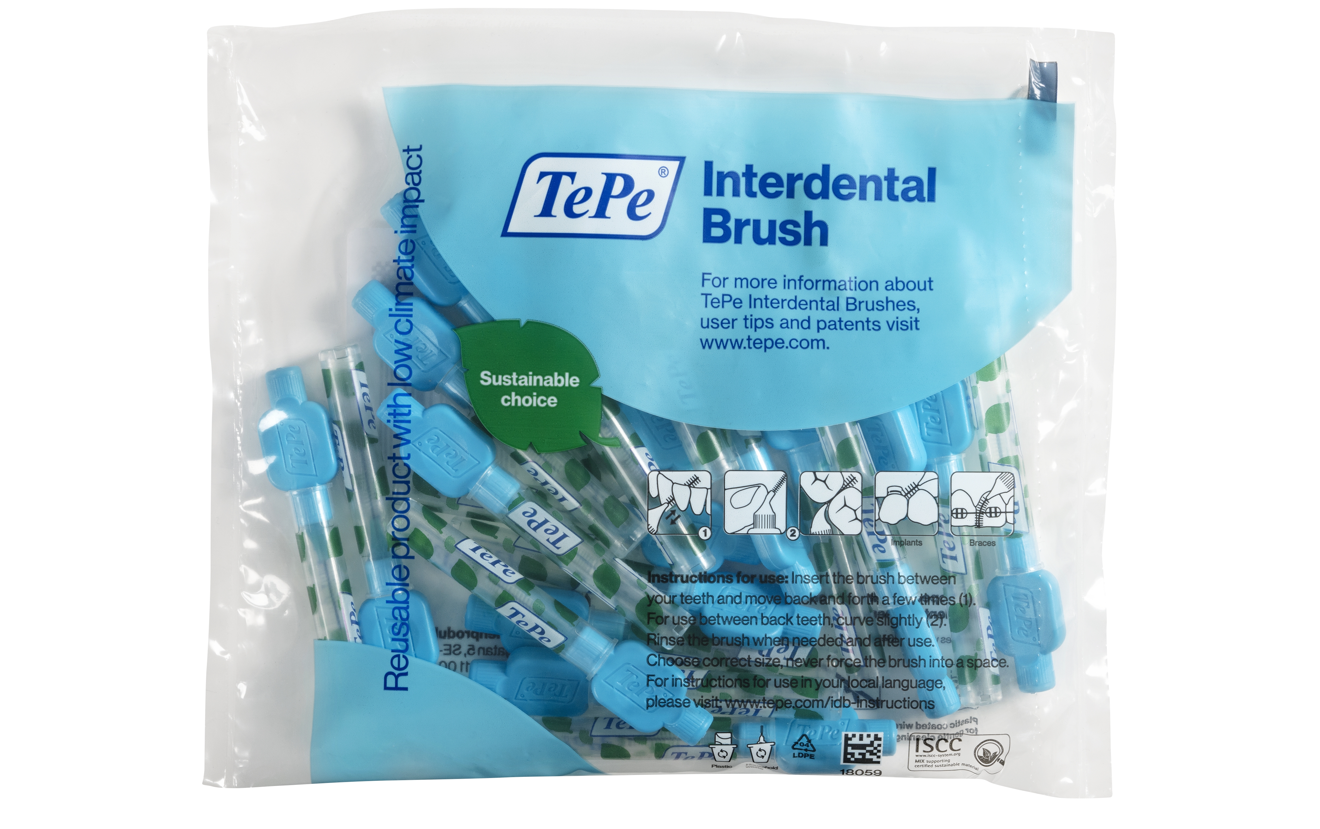 TePe Mellanrumsborste Blå 0,6 mm 20-pack
