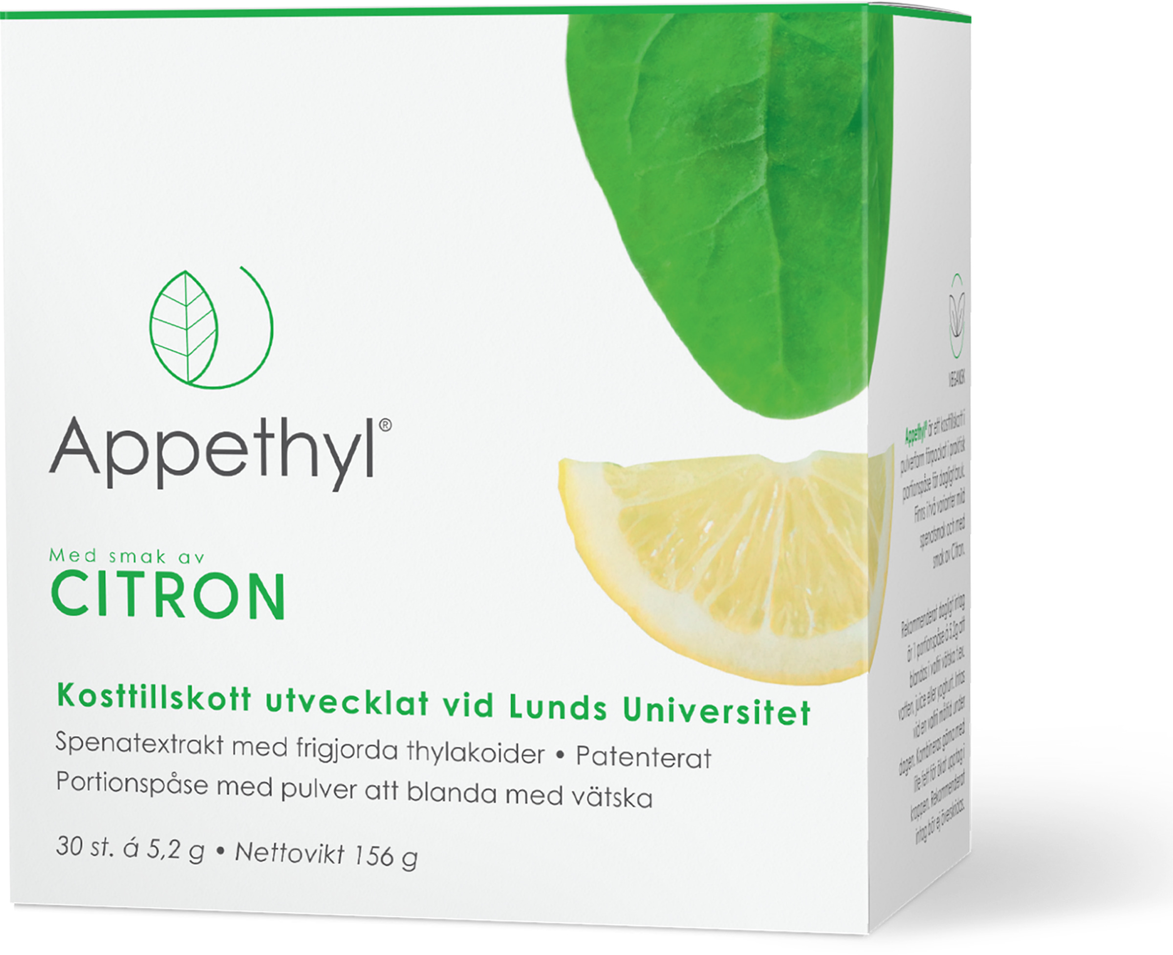 Appethyl Citronsmak 30 dospåsar