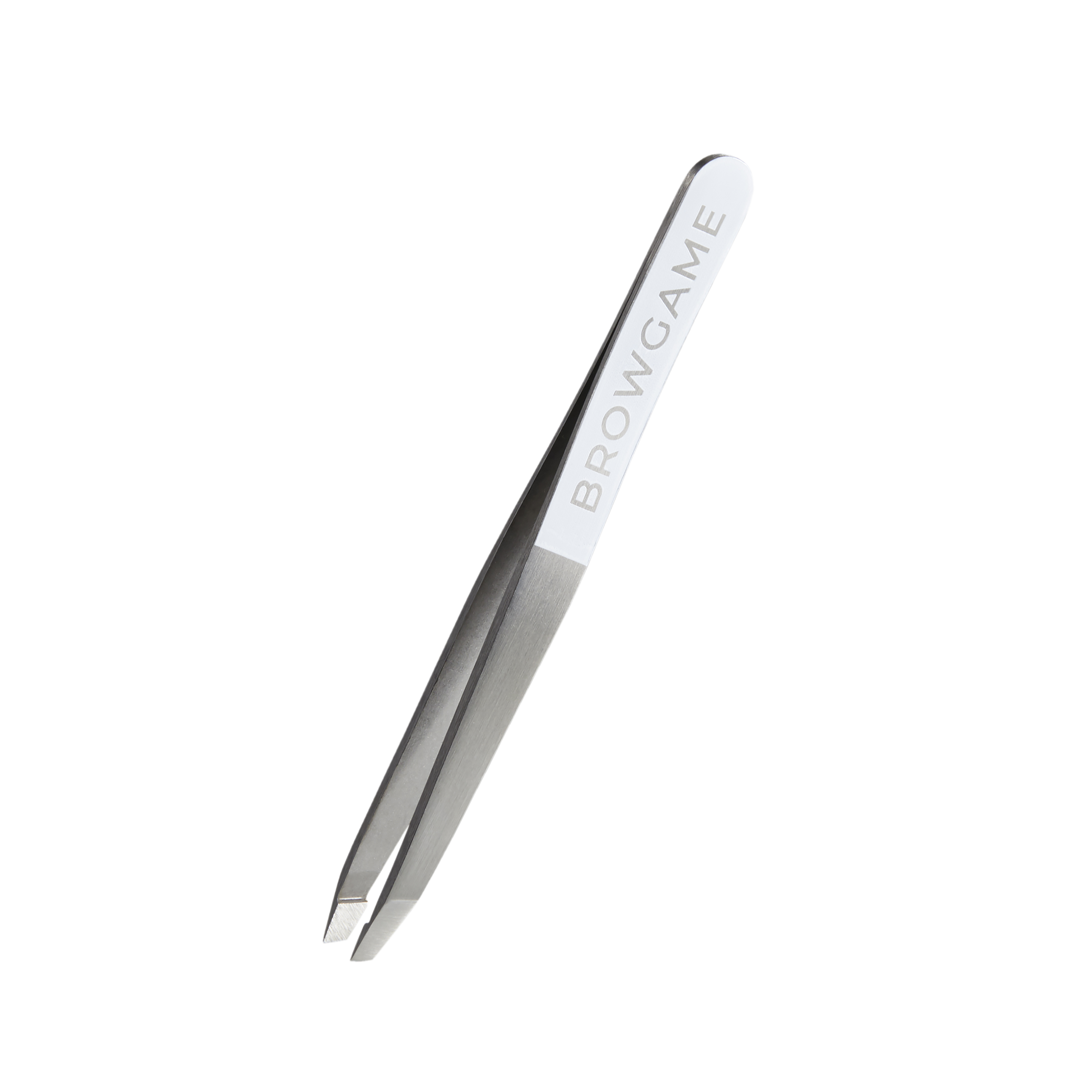 Browgame Cosmetics Original Tweezer Slanted - White 1 st