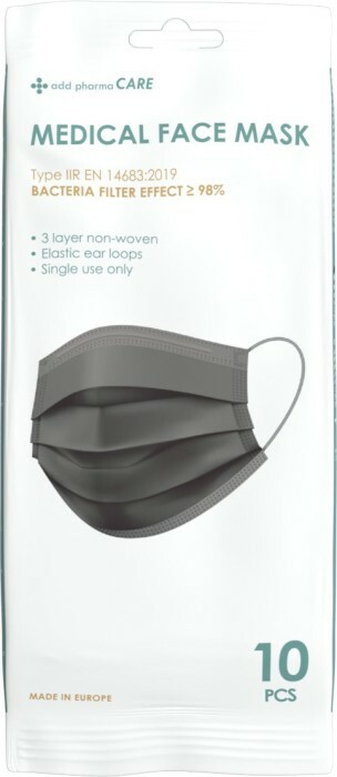 Add Pharma Care Munskydd Typ IIR Svart 10 st
