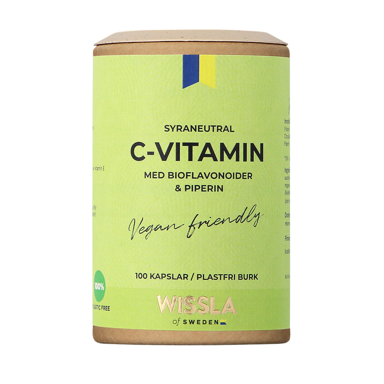 Wissla of Sweden C-vitamin Bioflavonoider & Piperin 90 kapslar