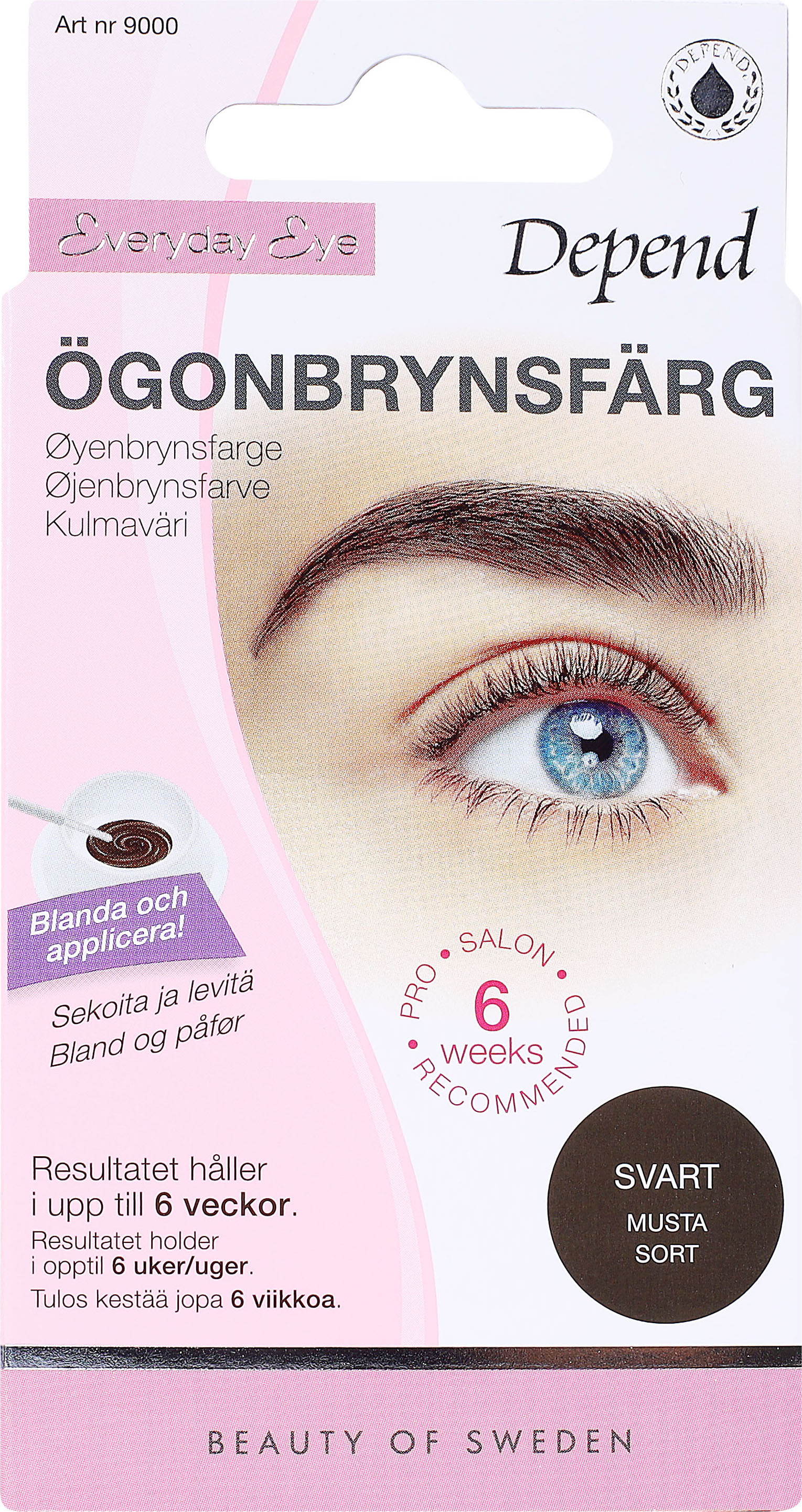 Depend Everyday Eye Ögonbrynsfärg Svart 1 st
