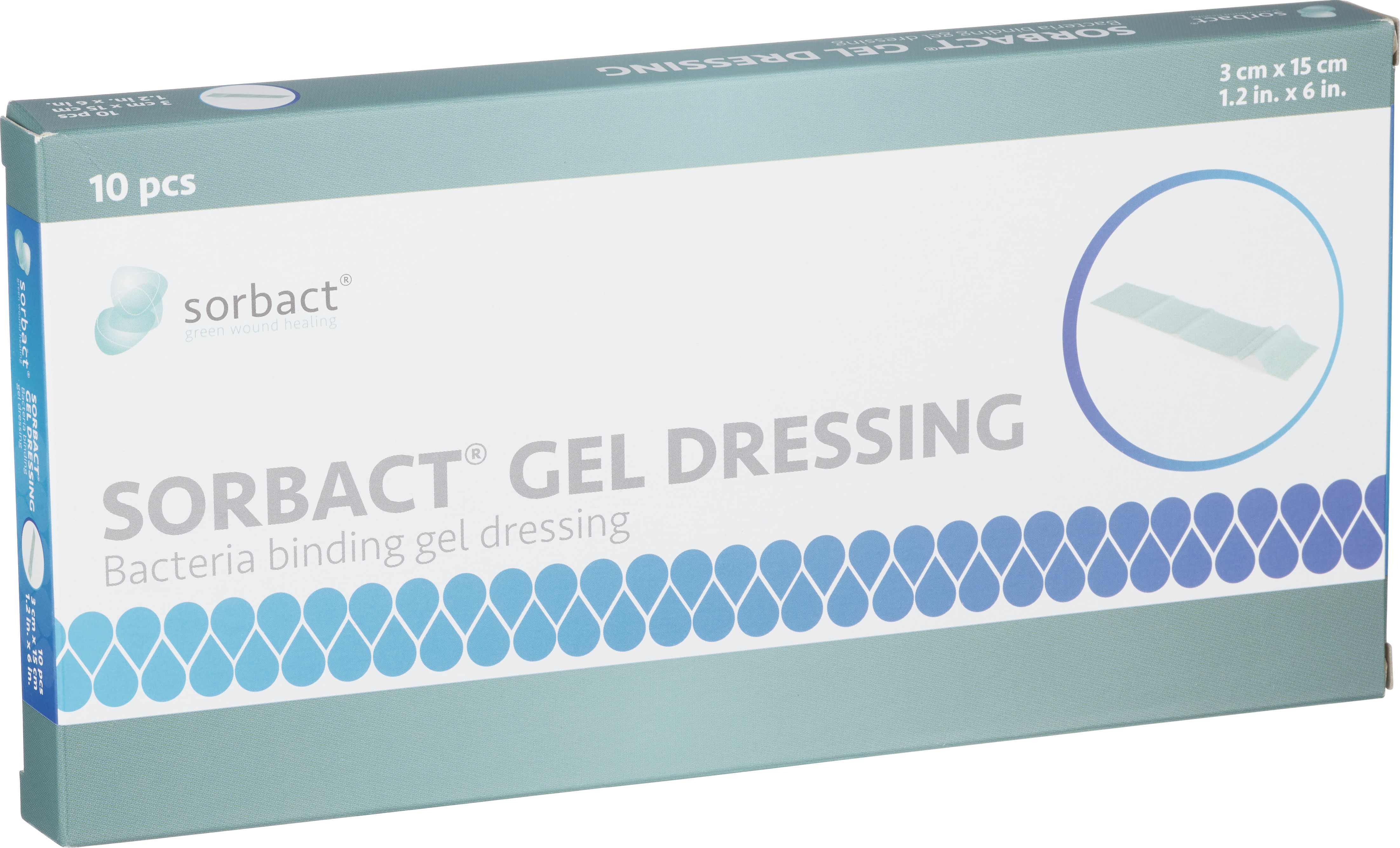 Sorbact Gel Dressing 3 x 15 cm 10 st