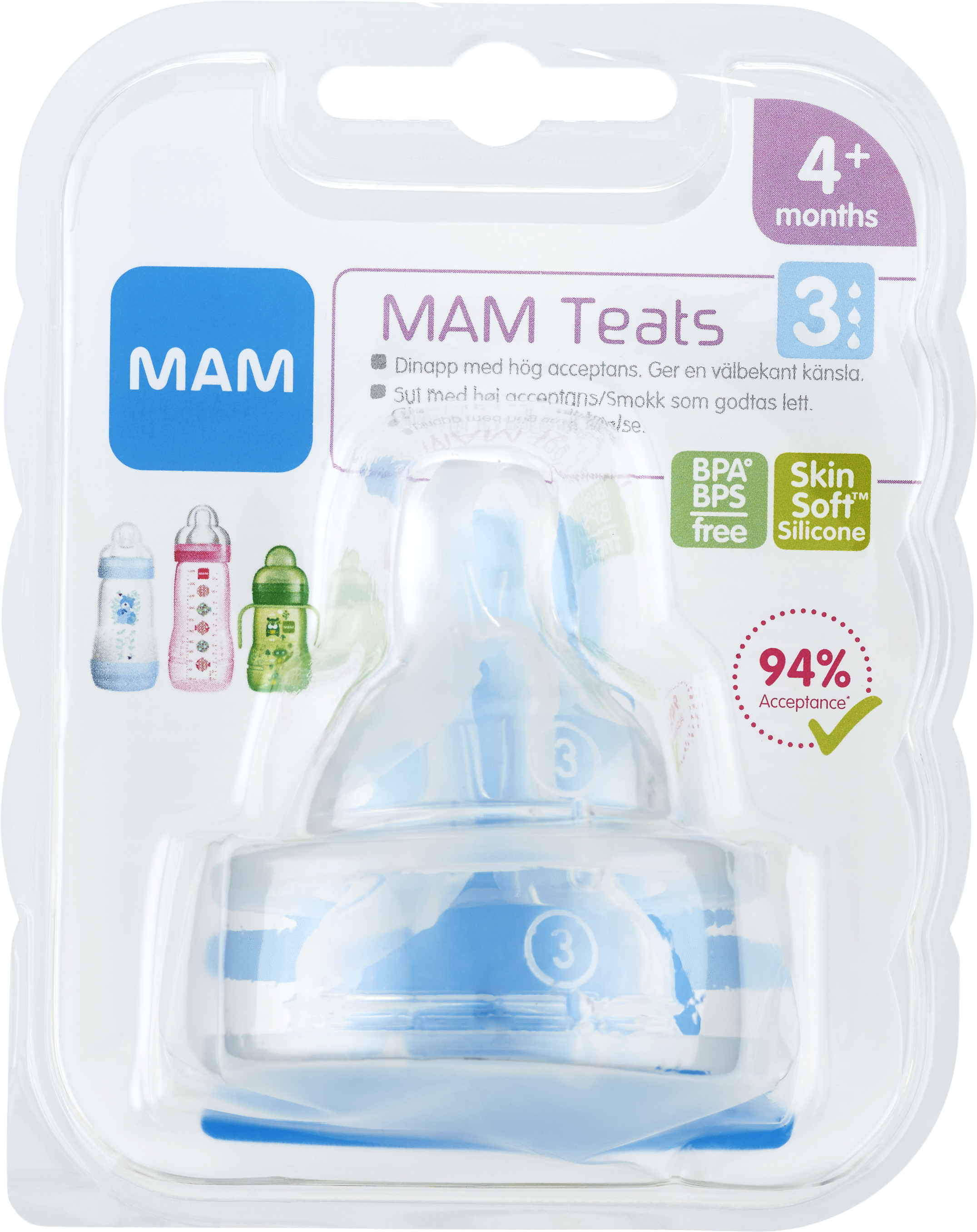 MAM Teat size 3 2 st