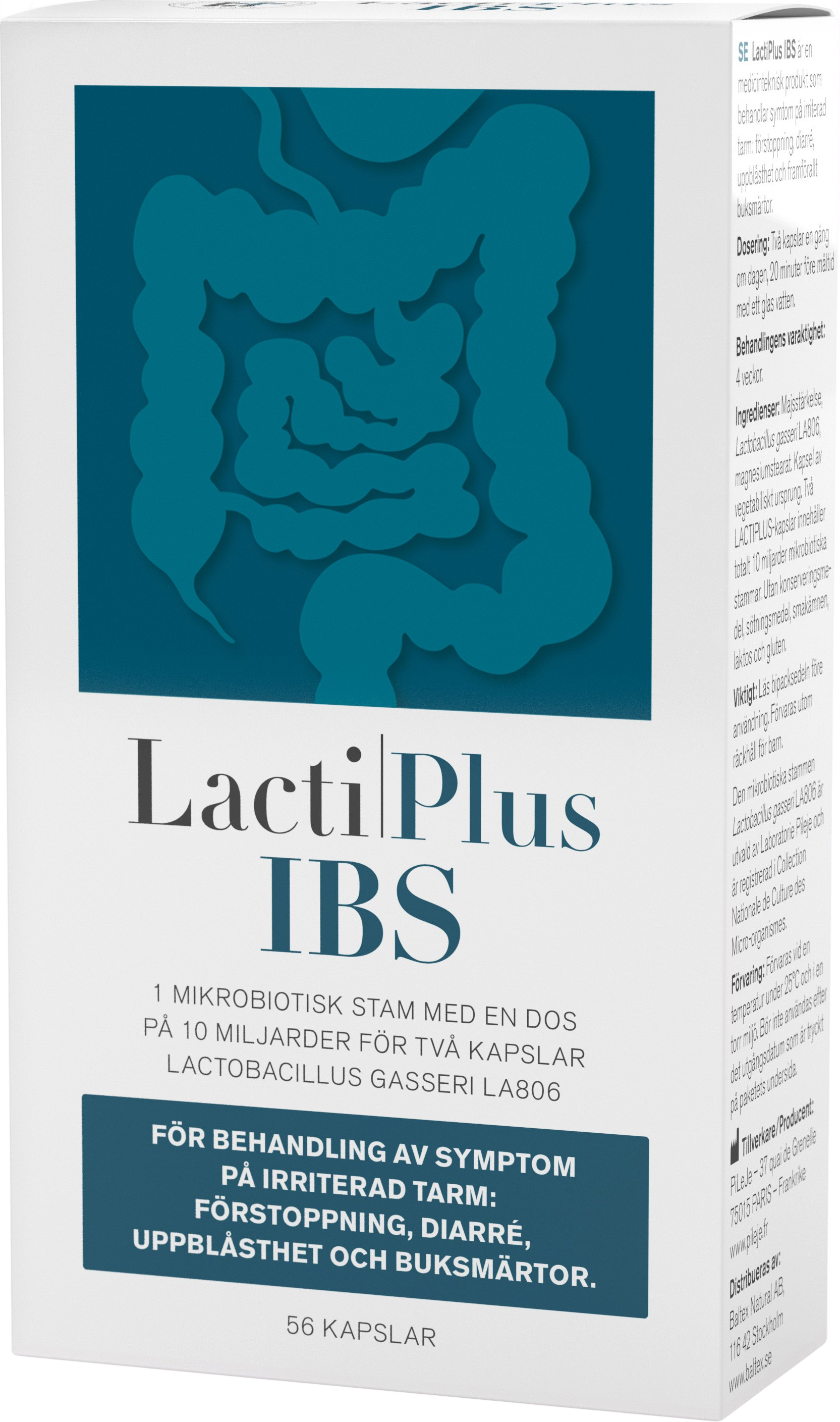 LactiPlus IBS Mjölksyrabakterier 56 Kapslar