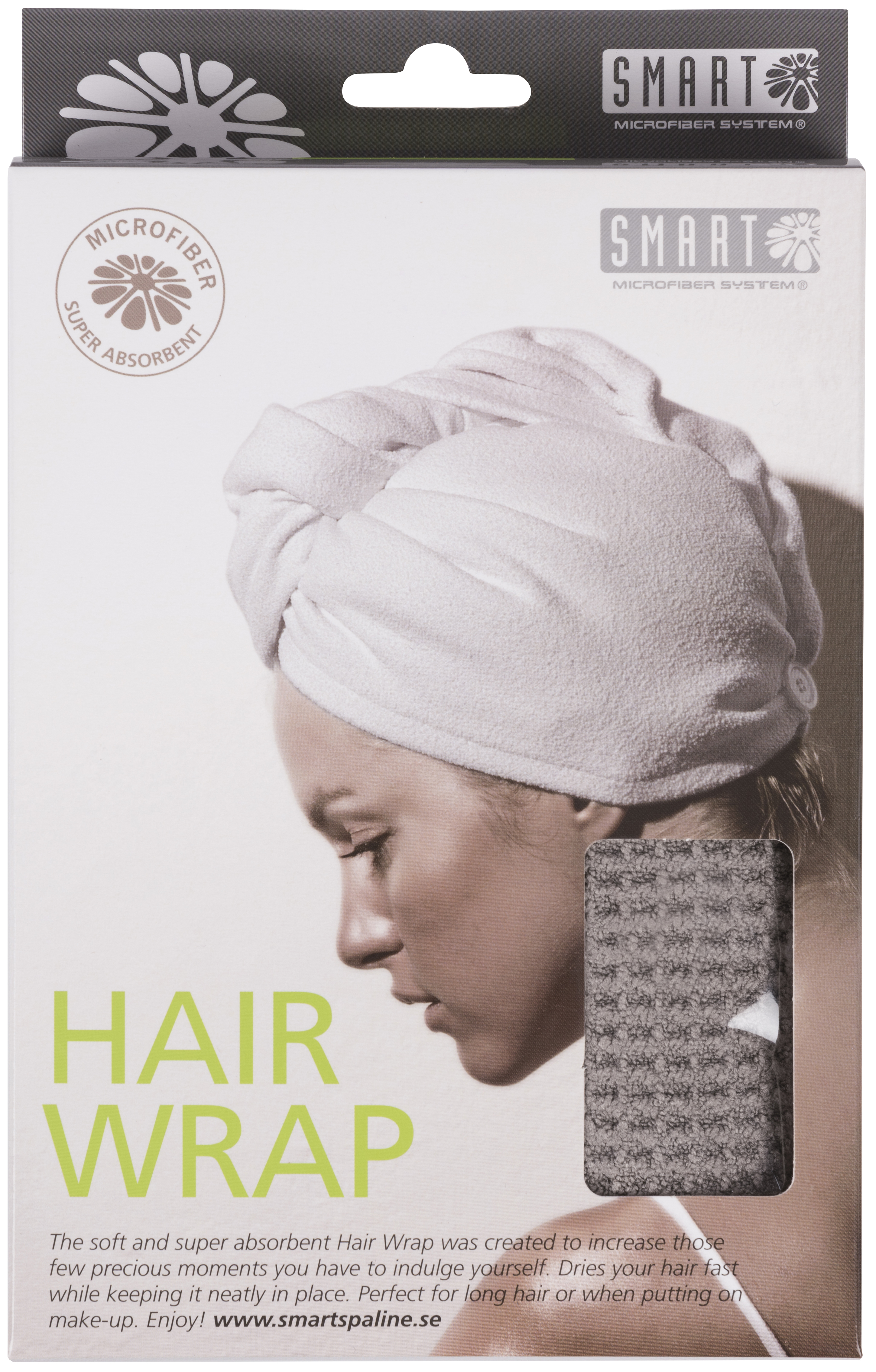 Smart Microfiber Hairwrap Grå