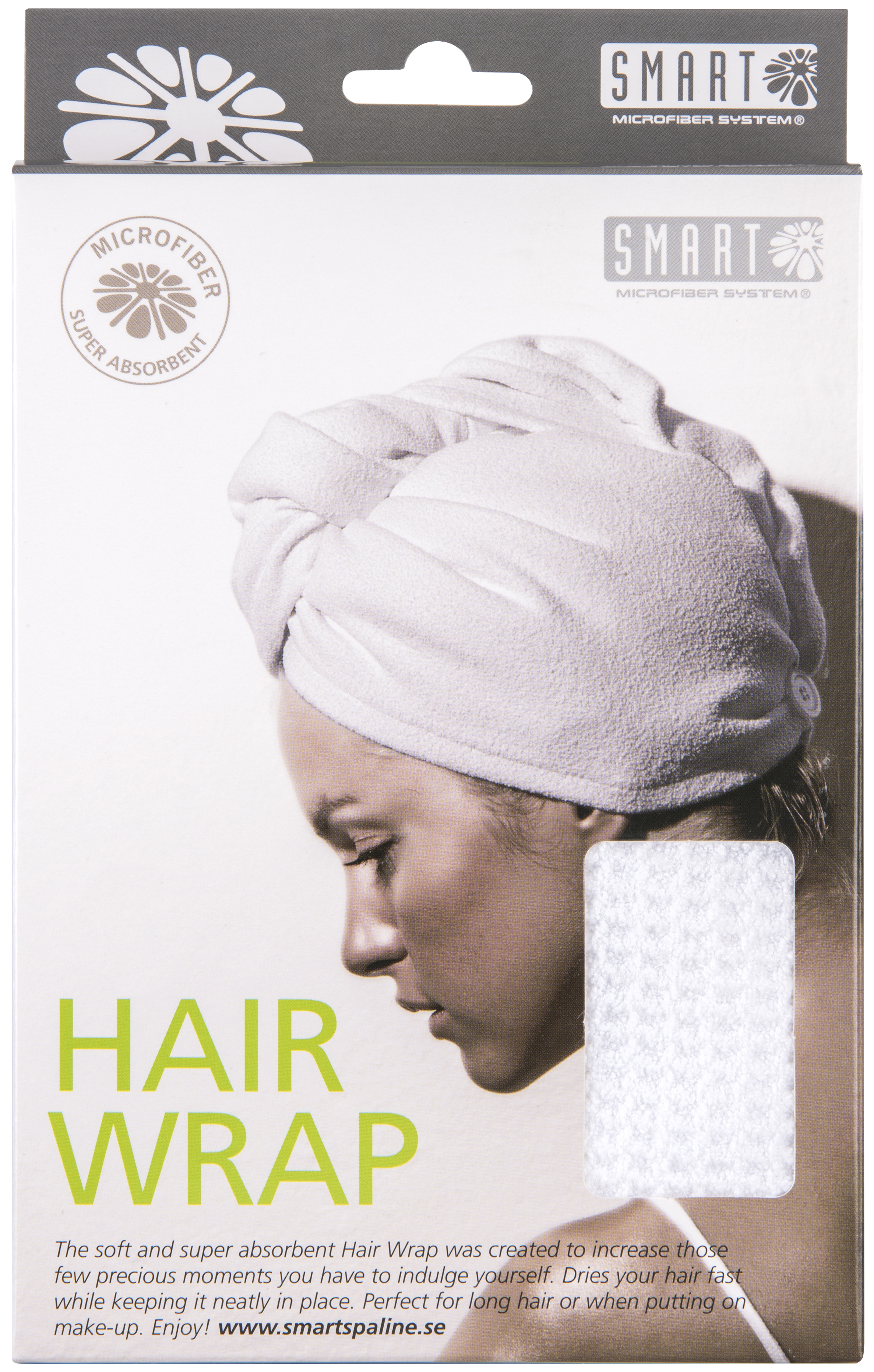 Köp Smart Microfiber Hair Wrap Vit 1 st Apohem