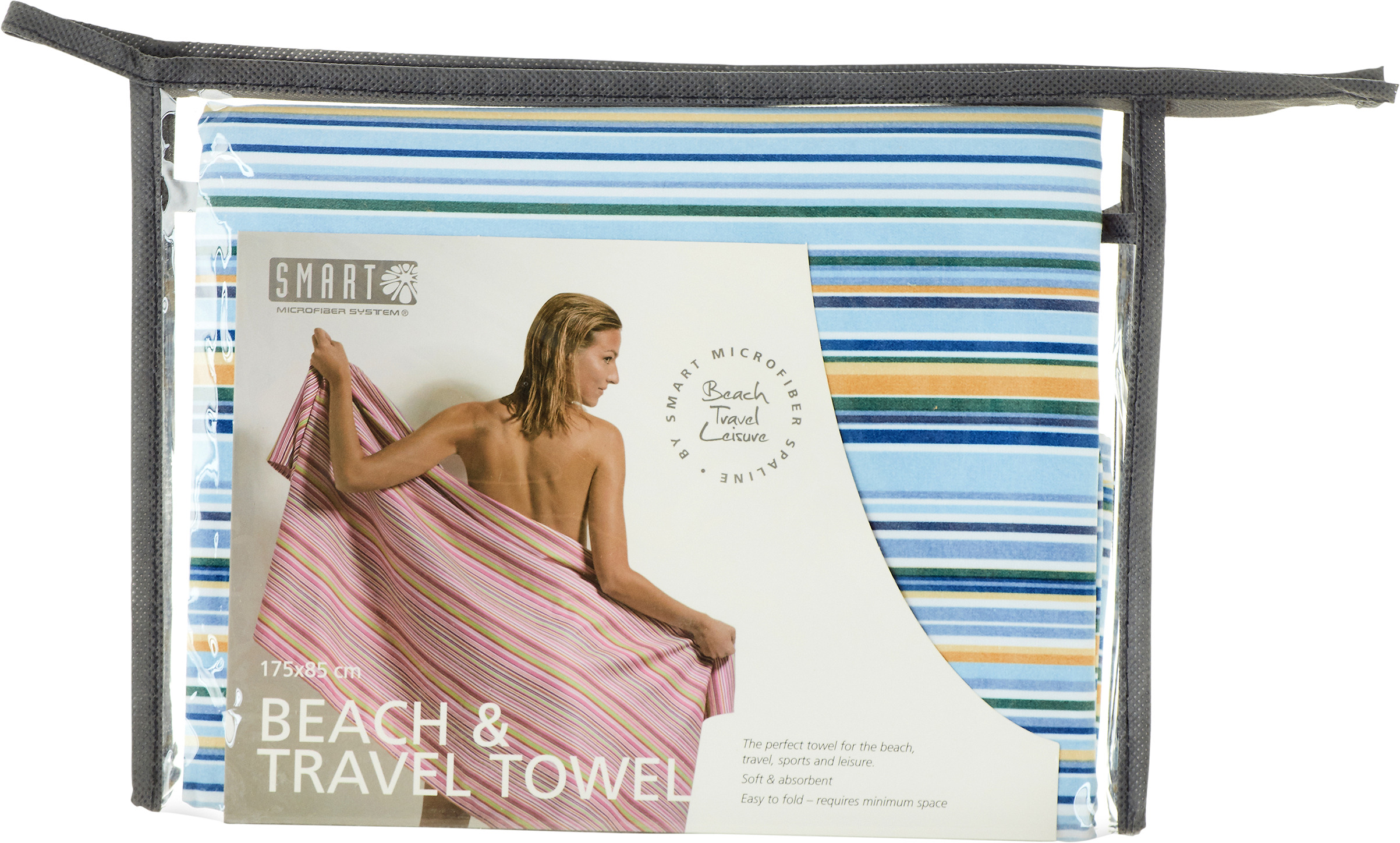 Smart Microfiber Beach Towel Blå