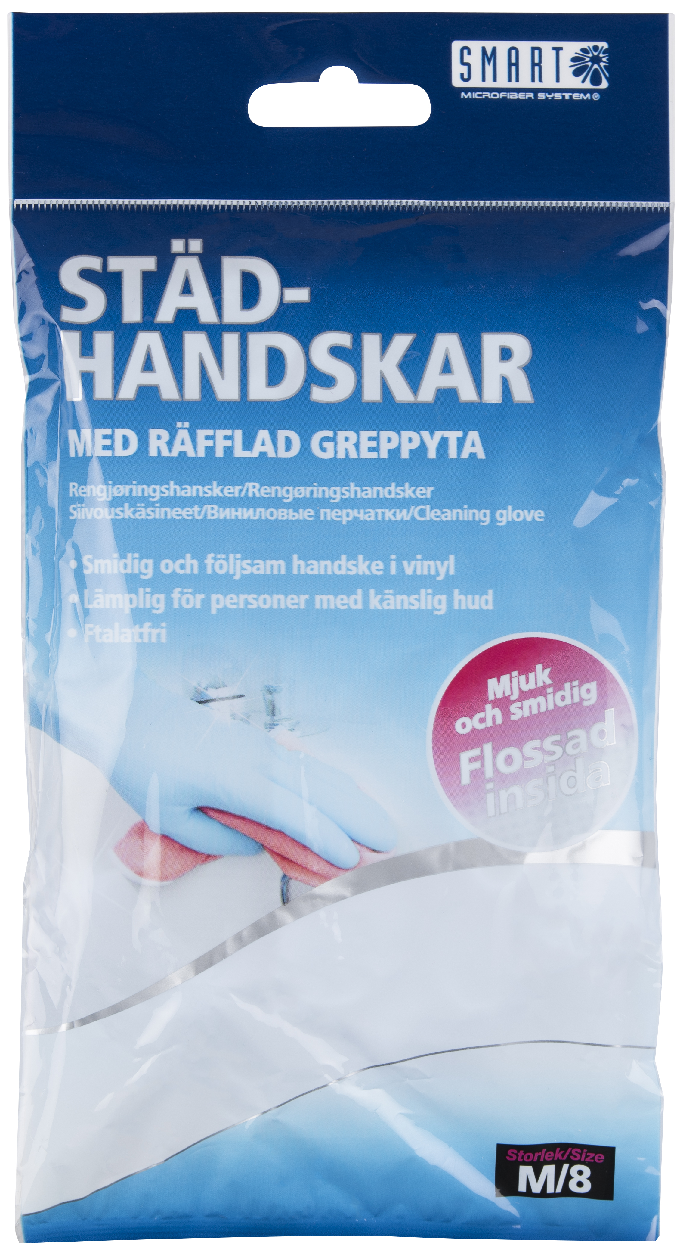 Smart Städhandskar Vinyl 2 st Medium