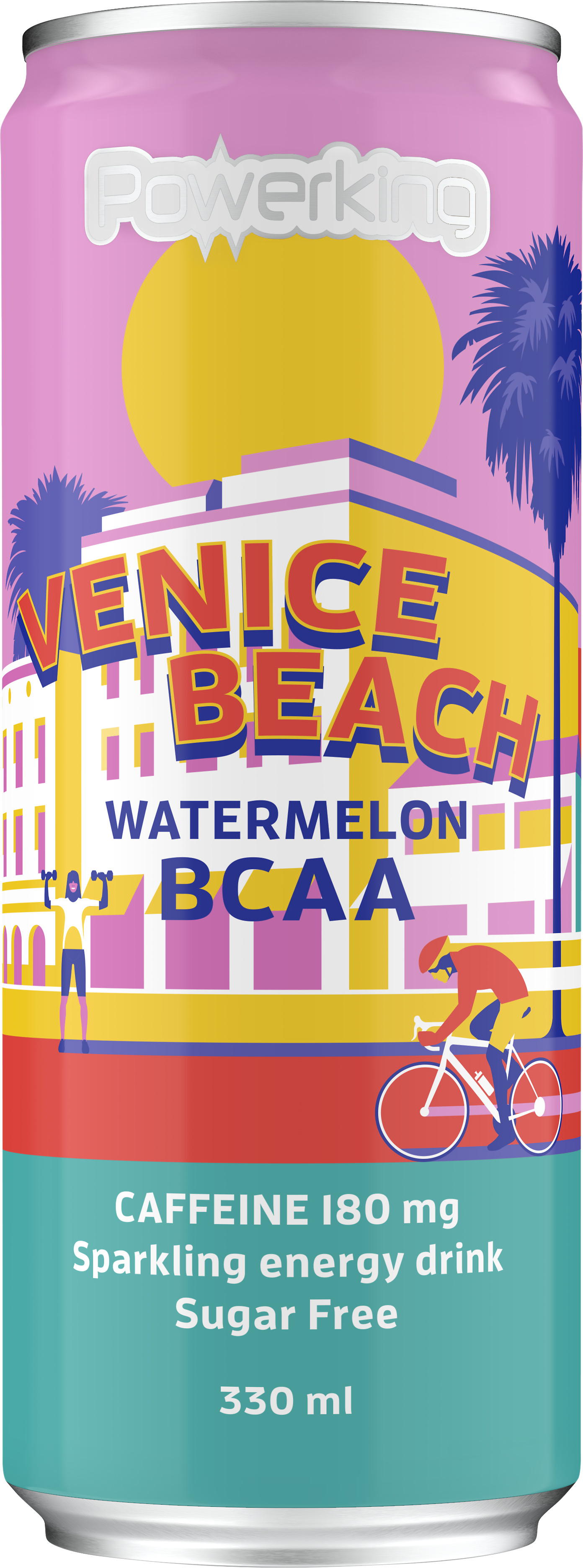 Powerking Venice Beach Watermelon BCAA dryck 330 ml