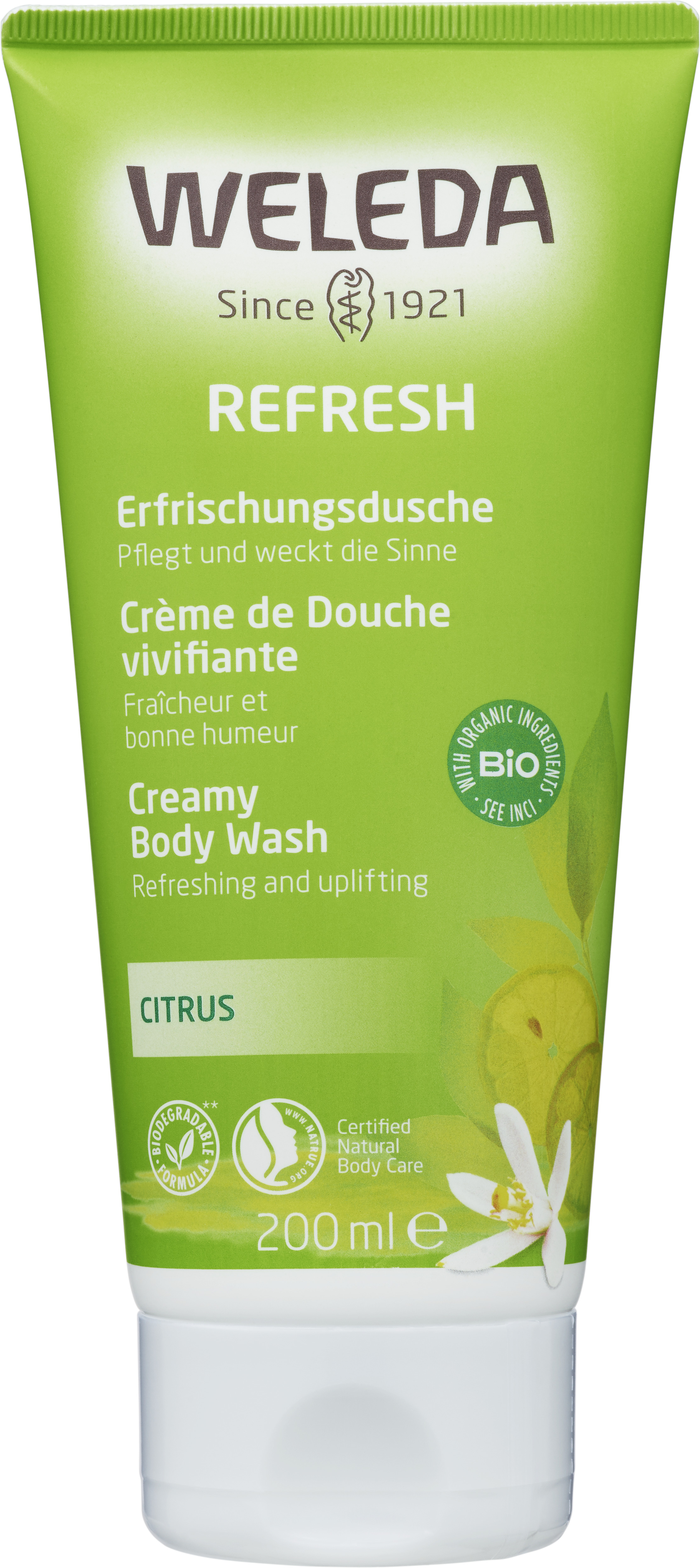 Weleda Refresh Citrus Creamy Body Wash 200 ml