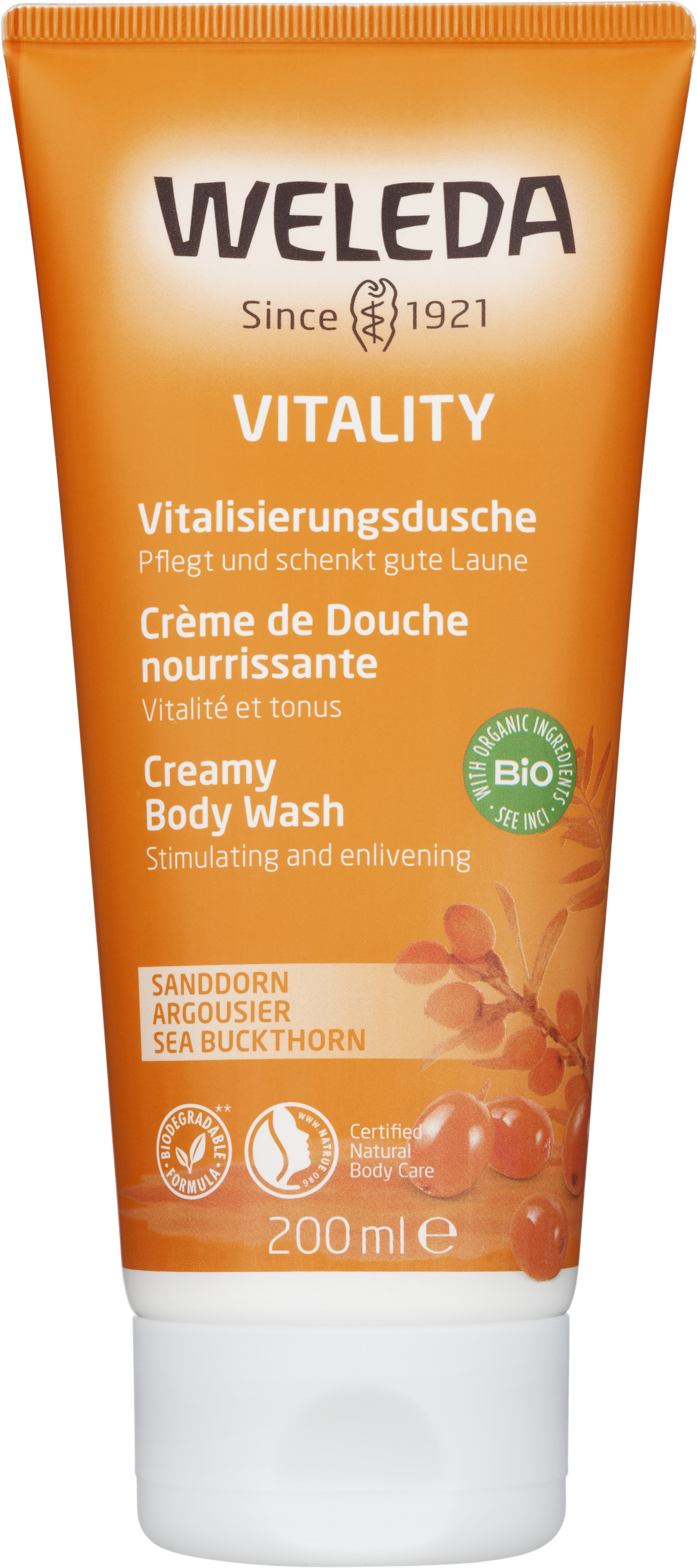 Weleda Sea Buckthorn Vitality Creamy Body Wash 200 ml