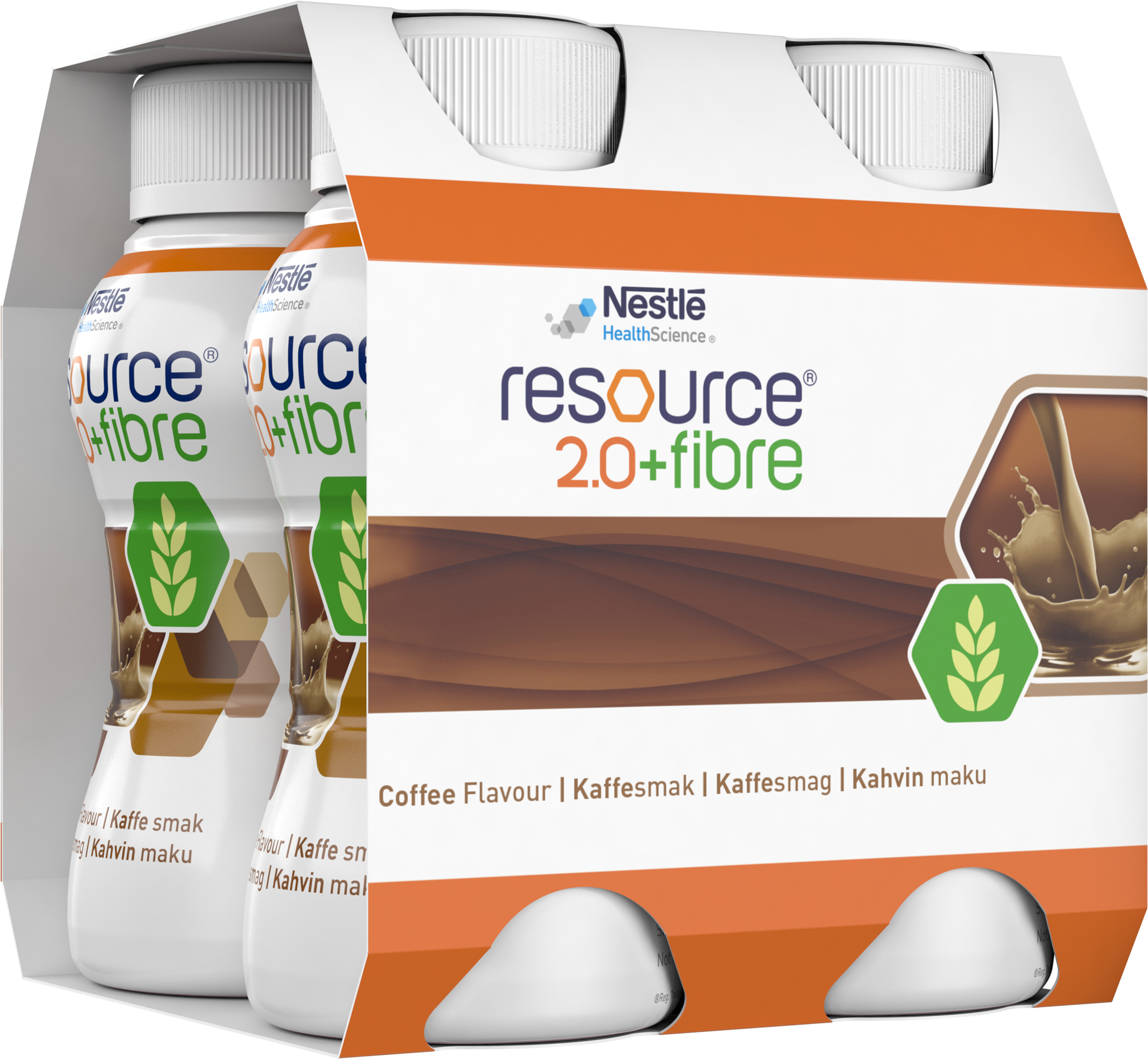 K p nestl resource 2 0 fibre kaffe 4 x 200 ml apohem