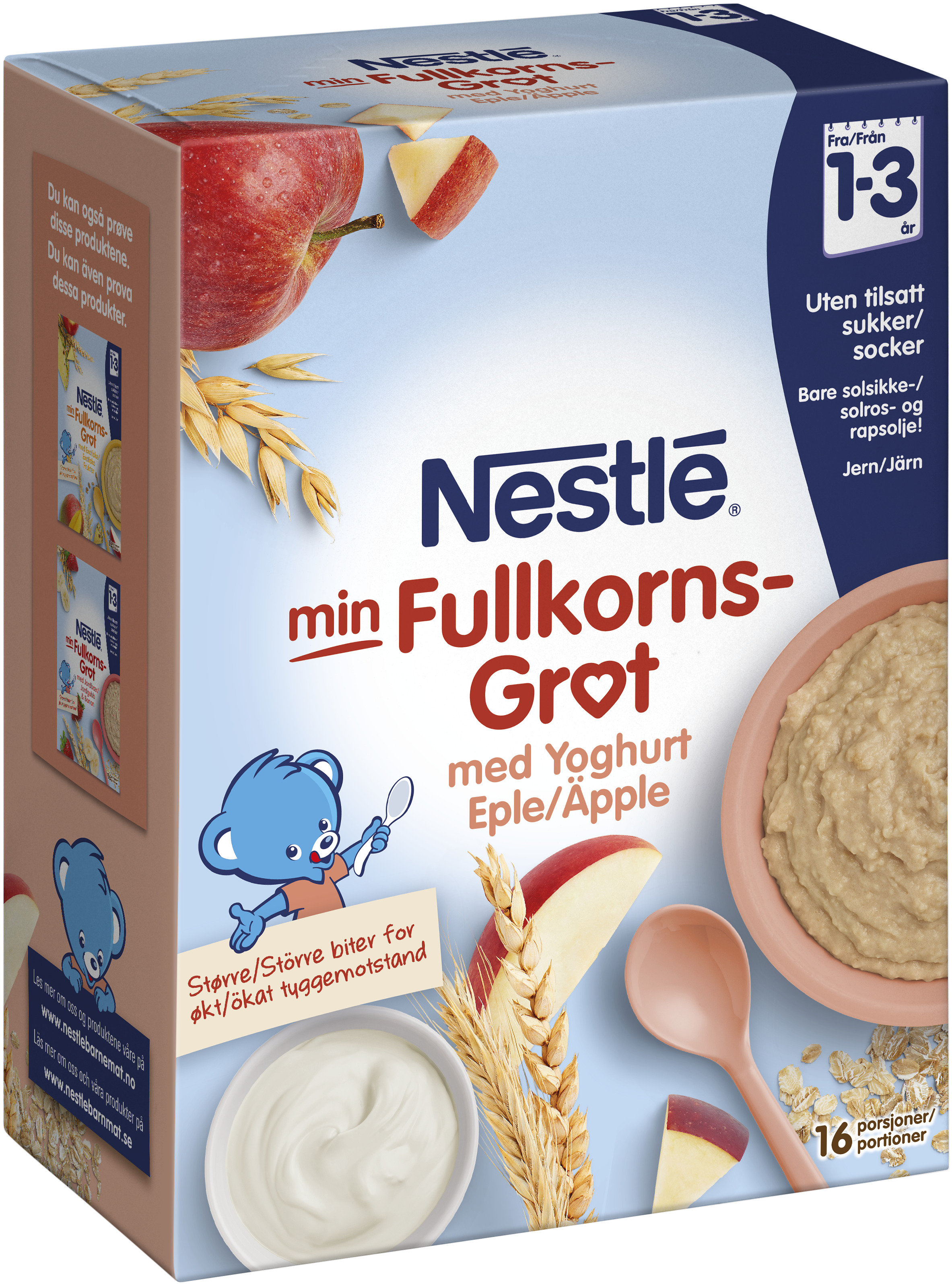 Nestlé Fullkornsgröt yoghurt & äpple 12 månader 480 g