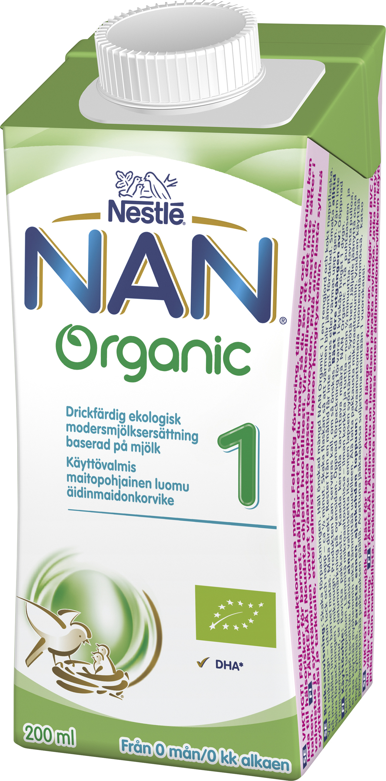 NESTLÉ NAN Organic 1 Modersmjölksersättning 200 ml