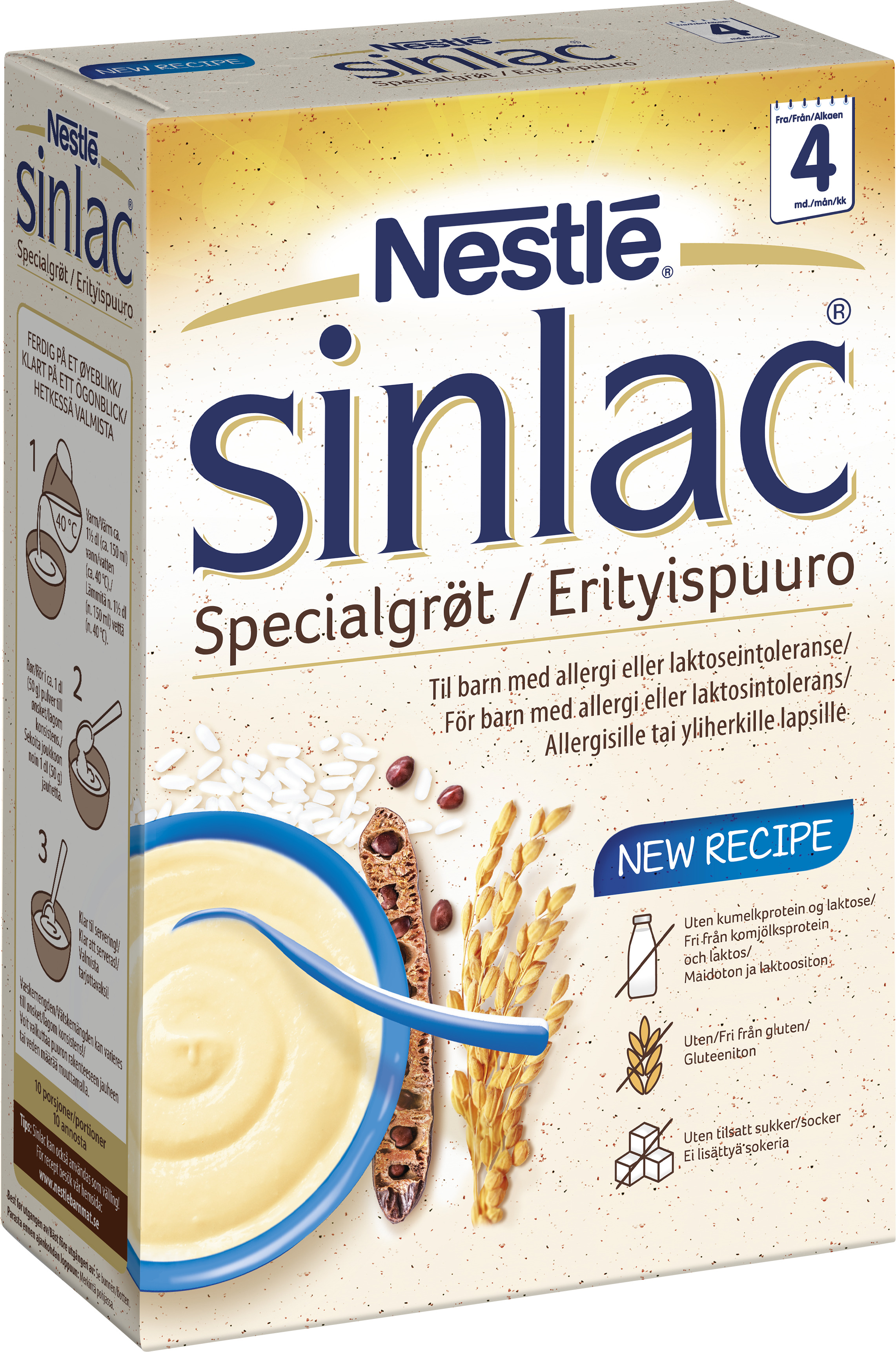 NESTLÉ Sinlac Gröt 4 Mån 500 g