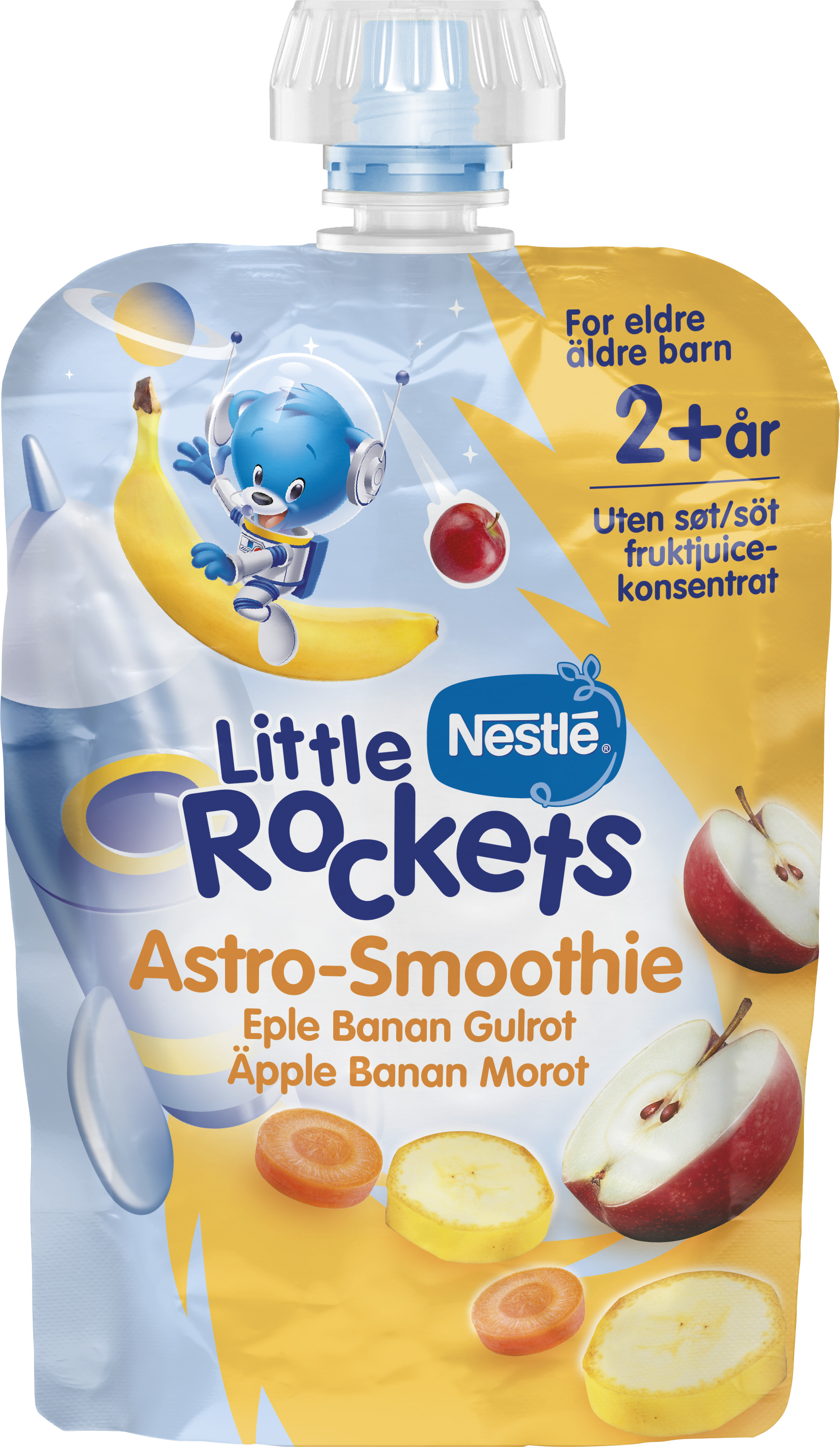 Nestlé Little Rockets Astro-Smoothie Äpple Banan & Morot 150 g