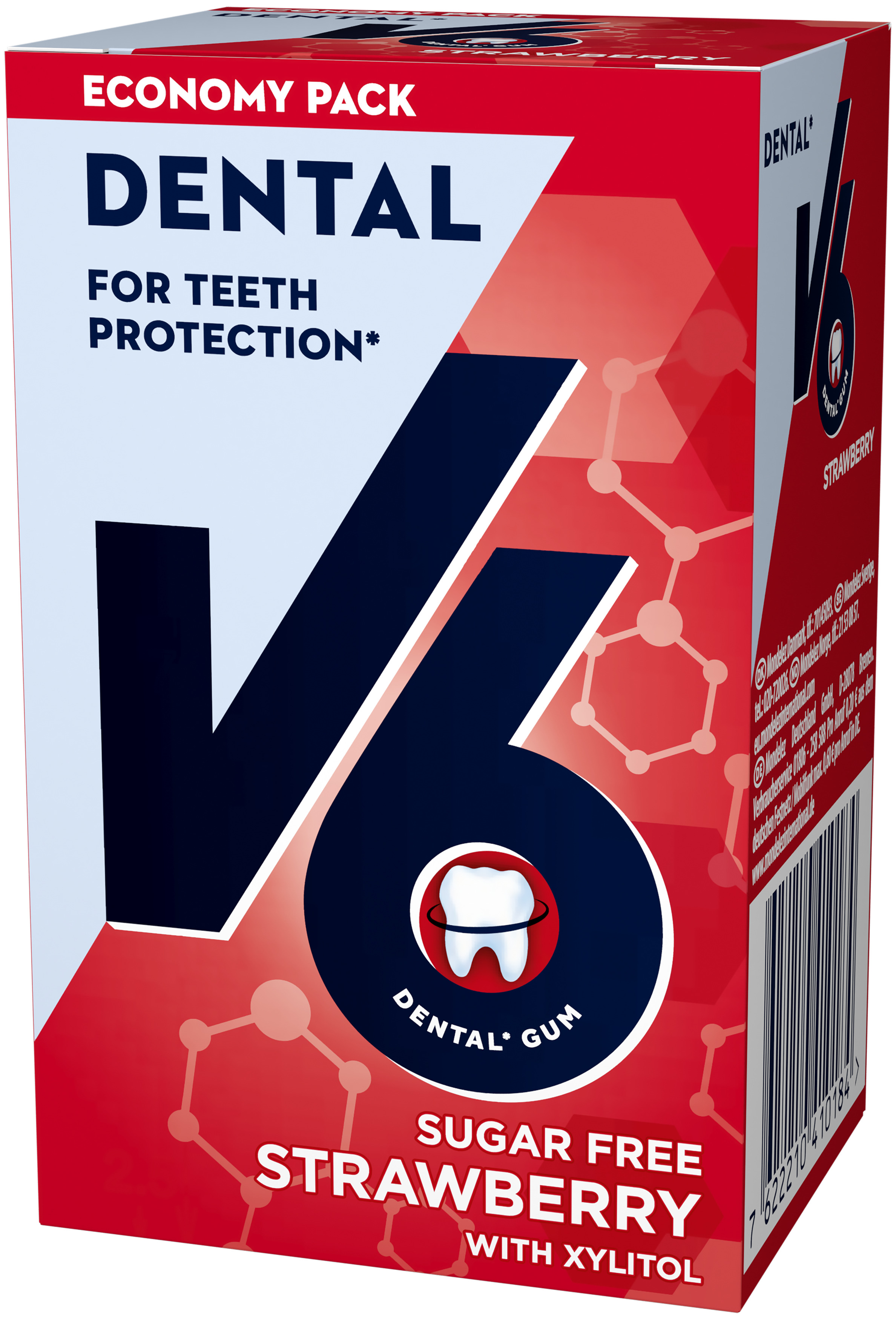 V6 Dental Strawbery Mint Ask 70 g