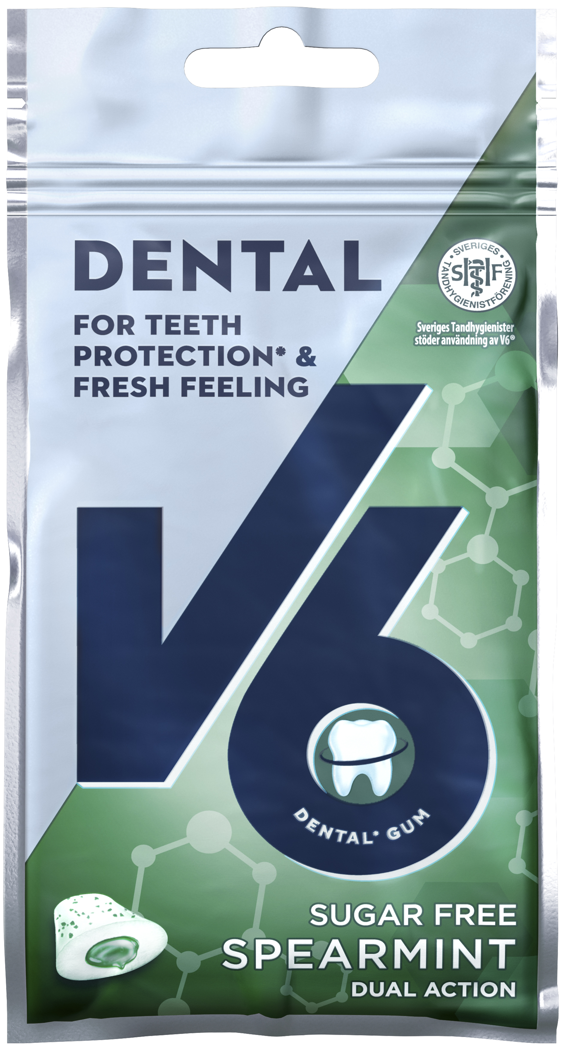 V6 Dental Dual Action Spearmint 30 g