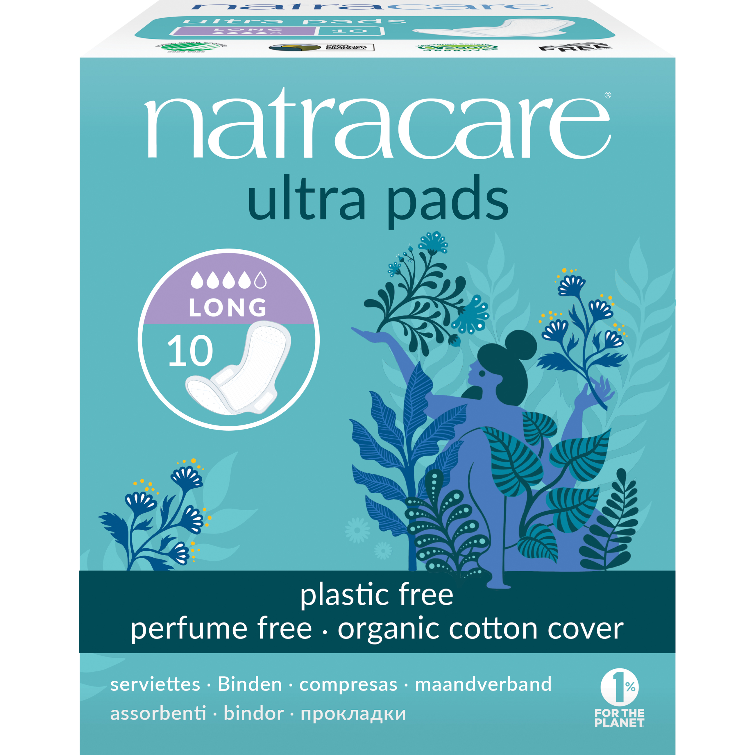 Natracare Natural Ultra Pads Long 10 st