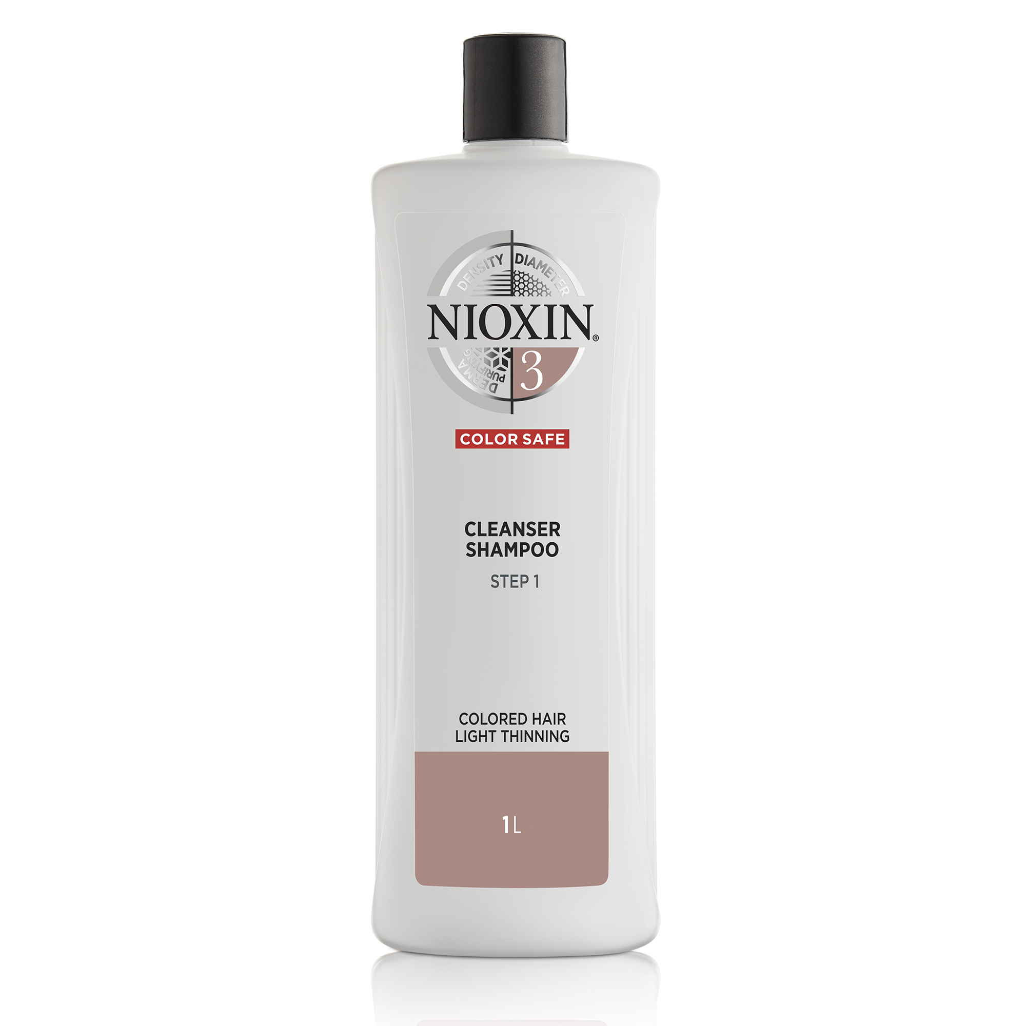 NIOXIN Hair System 3 Cleanser Shampoo (Fint & tunt färgat hår) 1000 ml